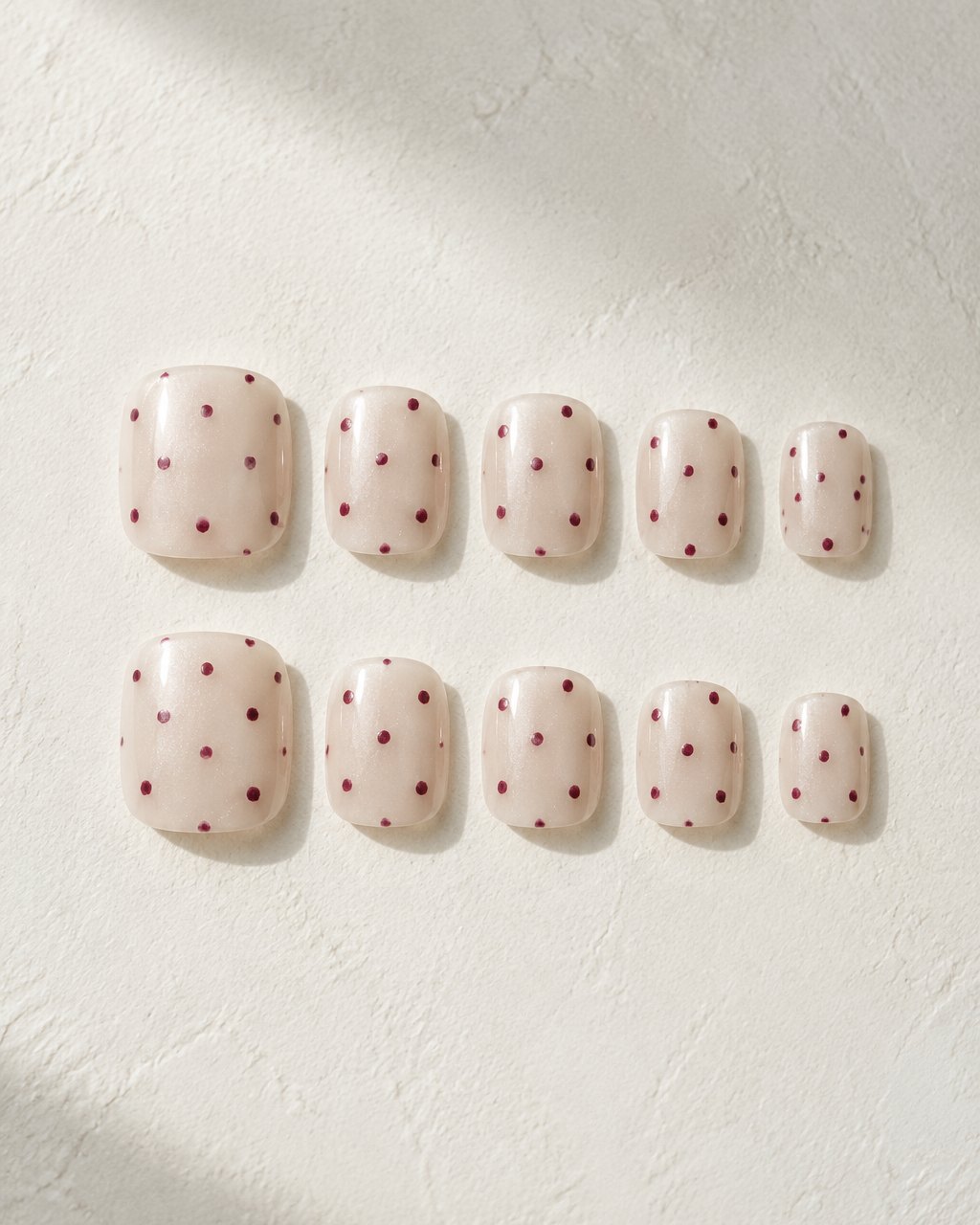 Sugar Dot hand-painted press-on nail set