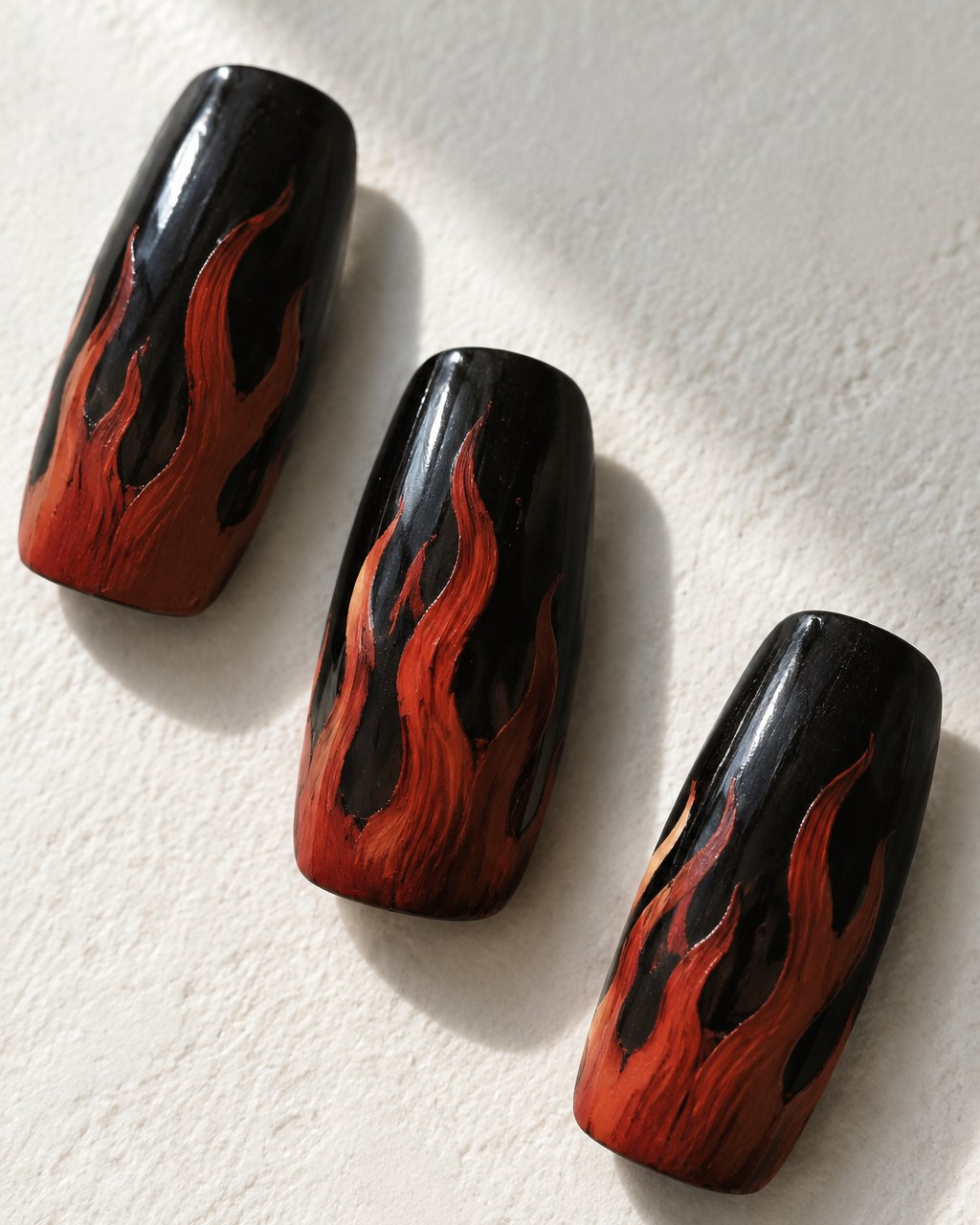 Ember Flame close-up of the brushwork