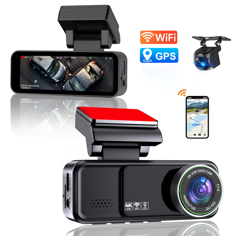 Milerong 4K 3.2-Inch Screen Dual Lens Dash Cam