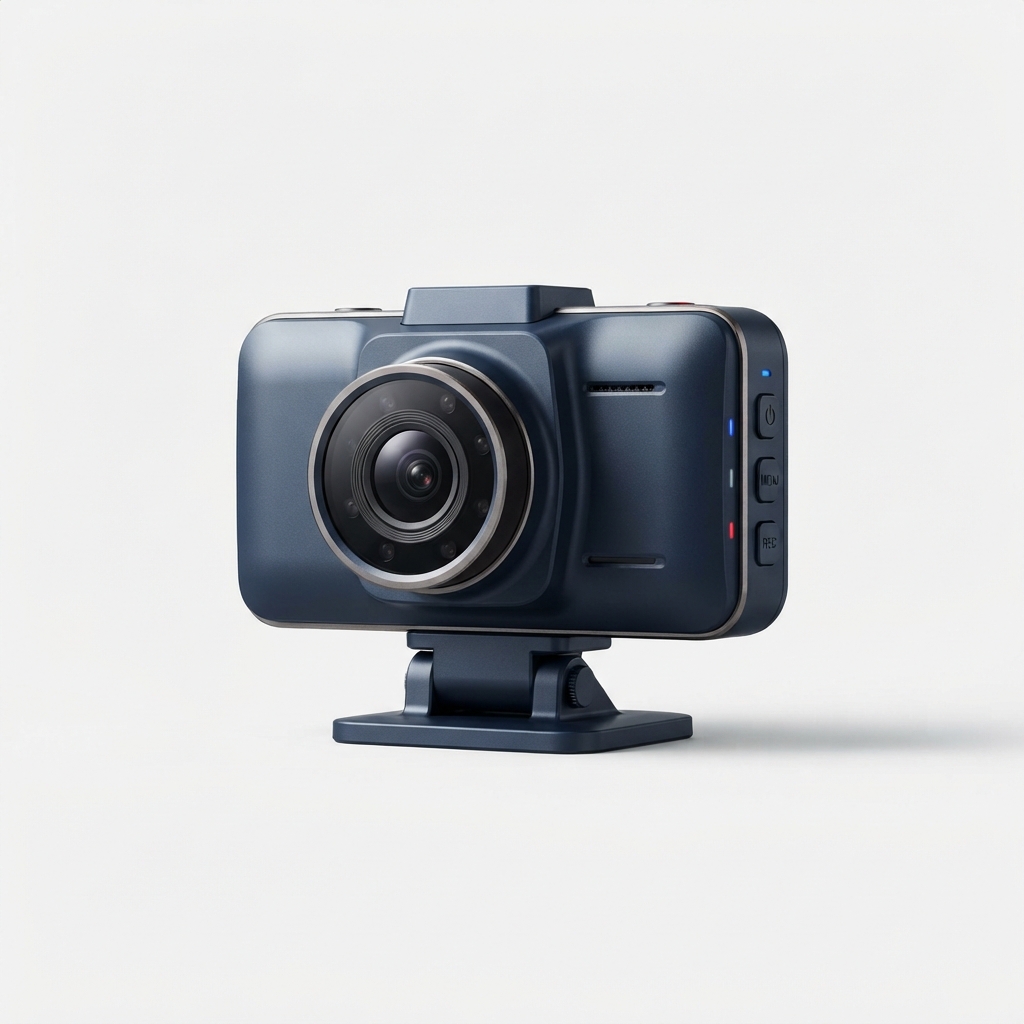 SoftDrive night vision dash cam compact front design