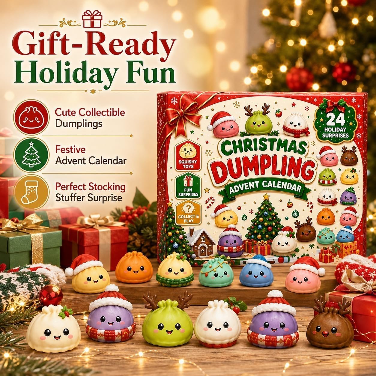 Christmas Squishies Advent Calendar 2026 Adult Edition, 24-Day