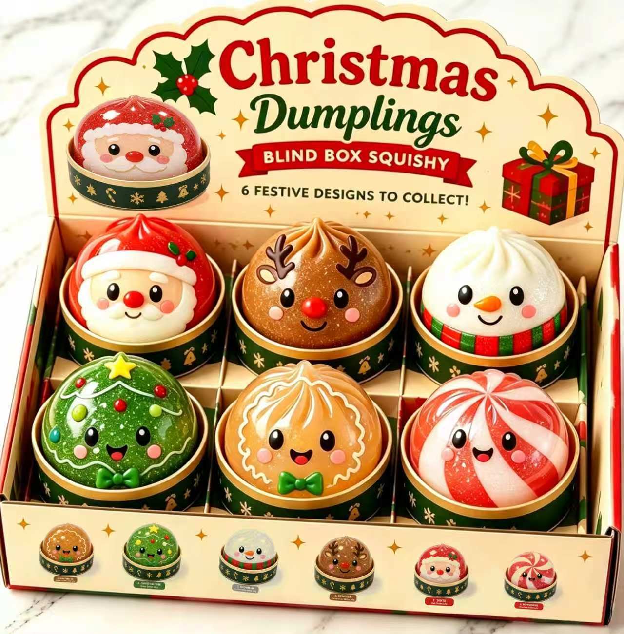 Christmas Dumplings Squeeze Toys