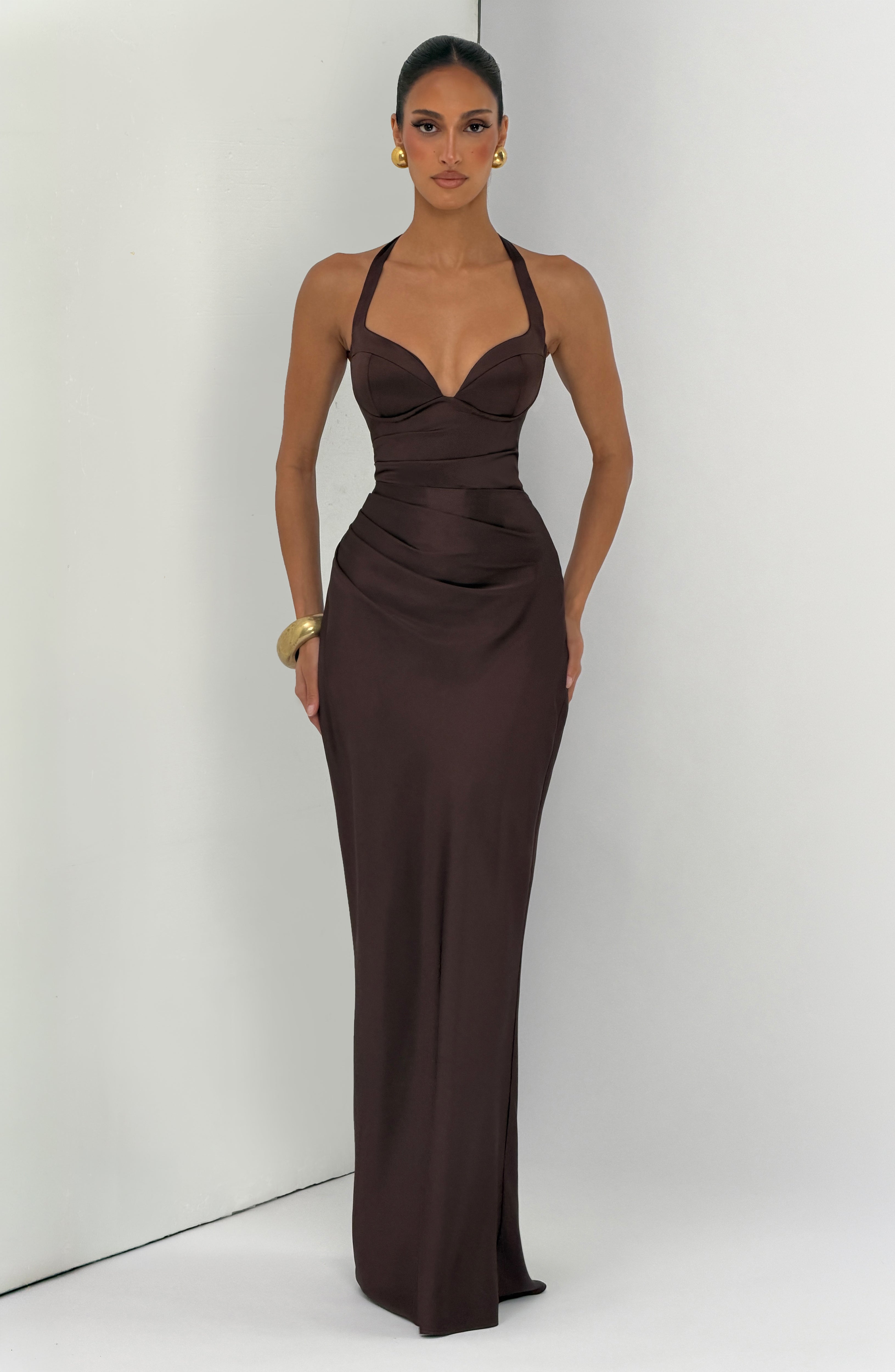 Ophelia Maxi Dress - Plum Brown – Ansicht 7