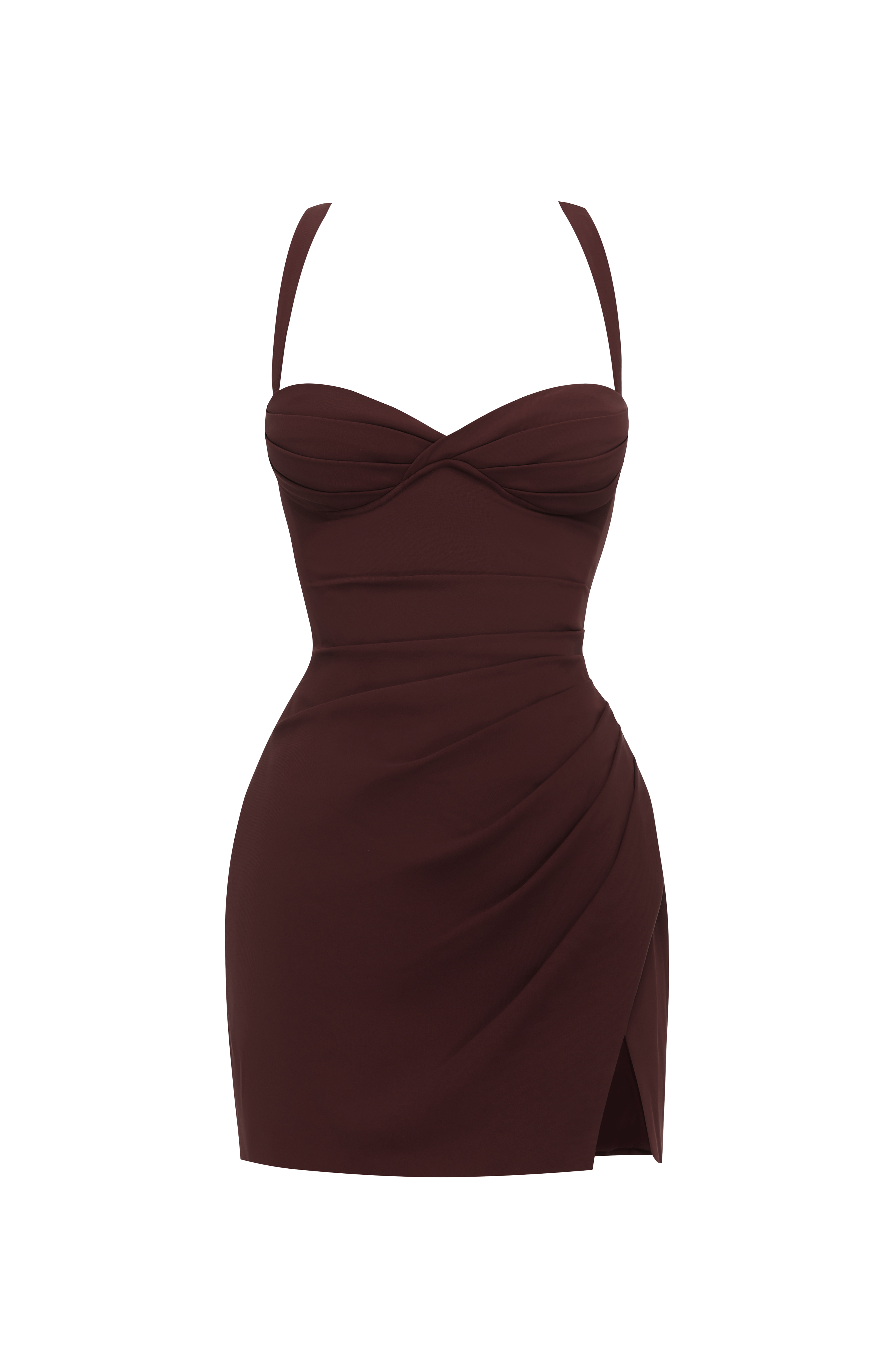 Everette Mini Dress - Plum Brown – Ansicht 9
