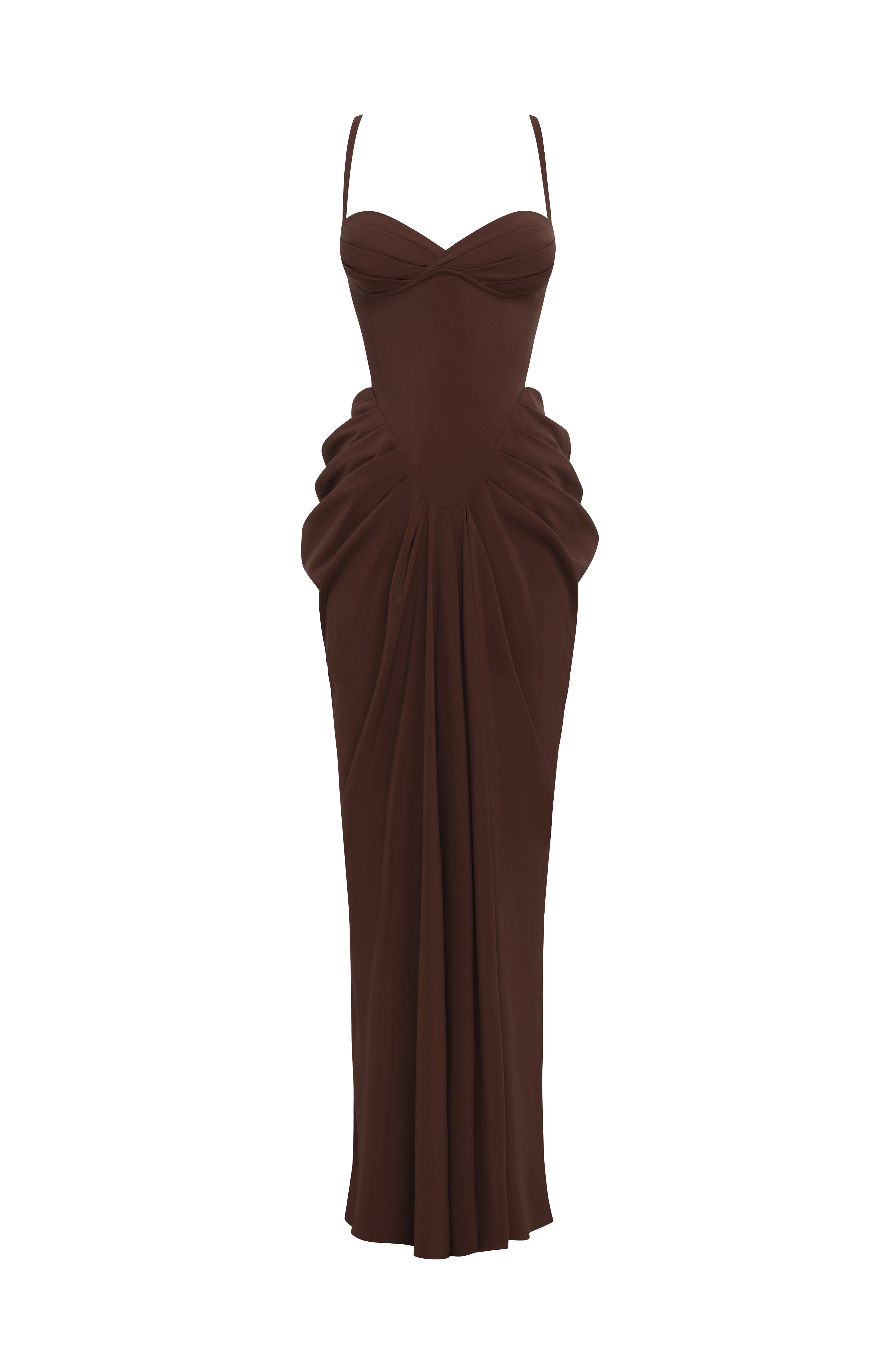 Lucille Maxi Dress - Plum Brown – Ansicht 7