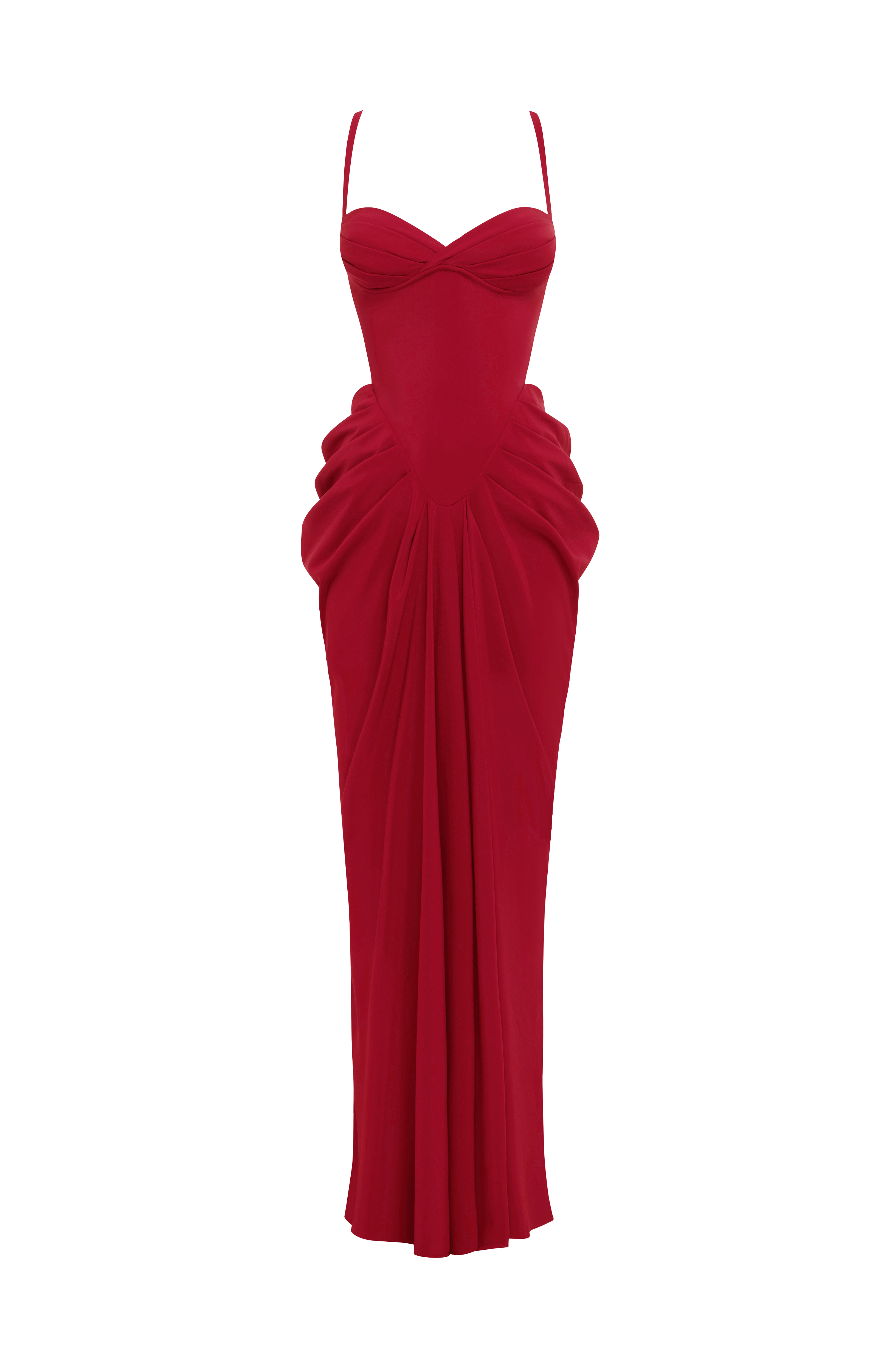 Lucille Maxi Dress - Deep Red – Ansicht 10