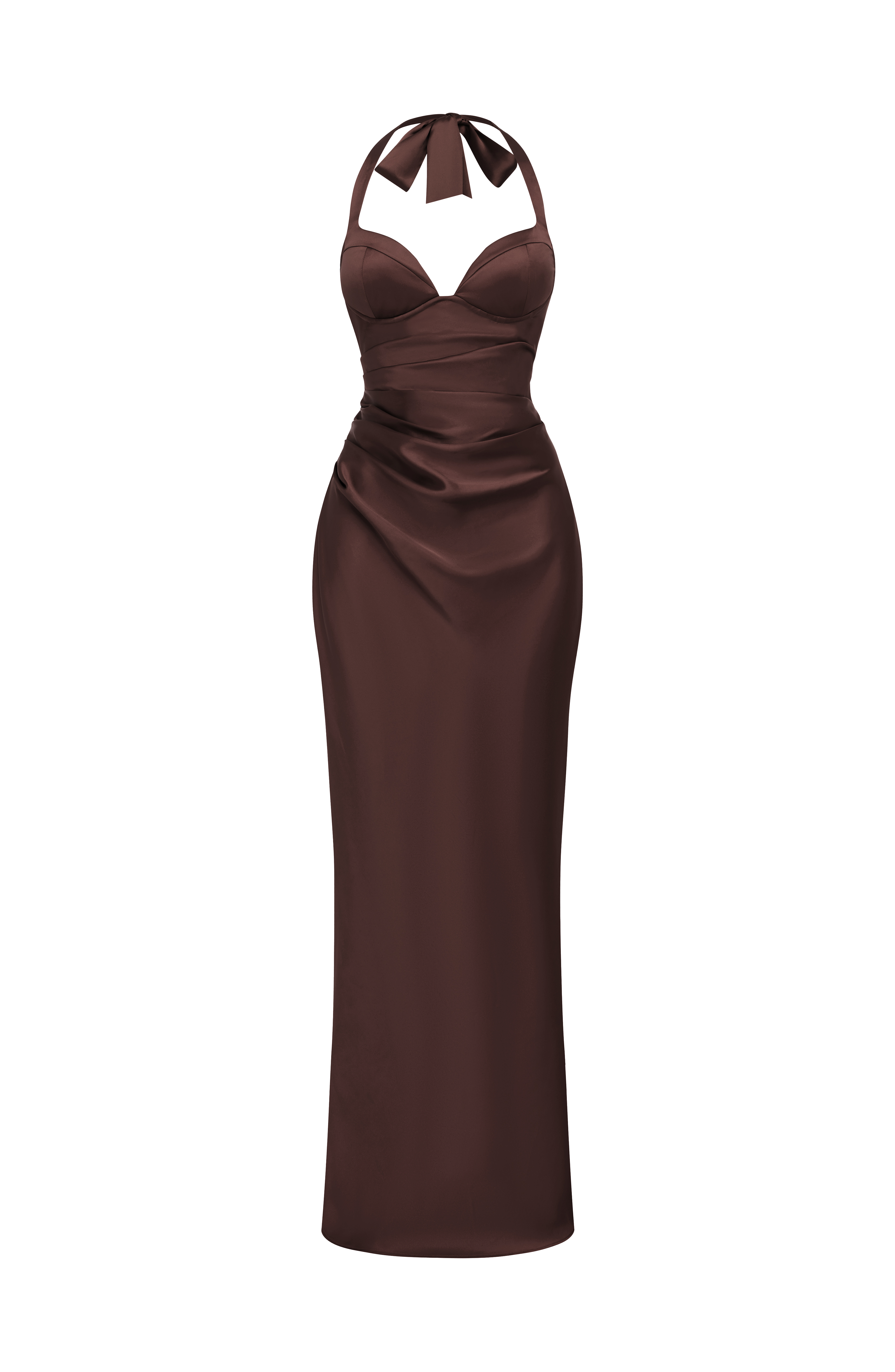 Ophelia Maxi Dress - Plum Brown – Ansicht 10
