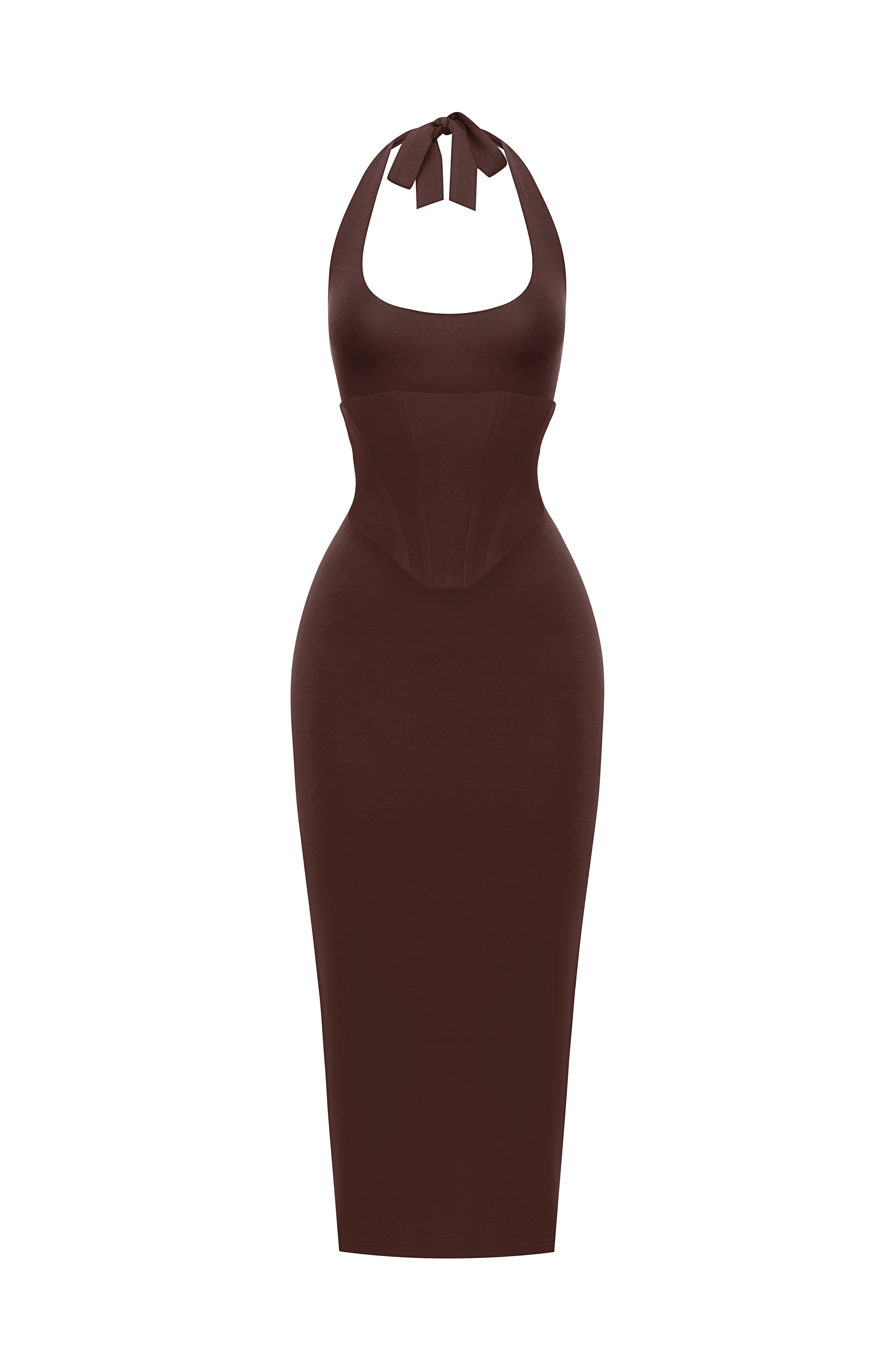 Roberta Midi Dress - Plum Brown – Ansicht 9