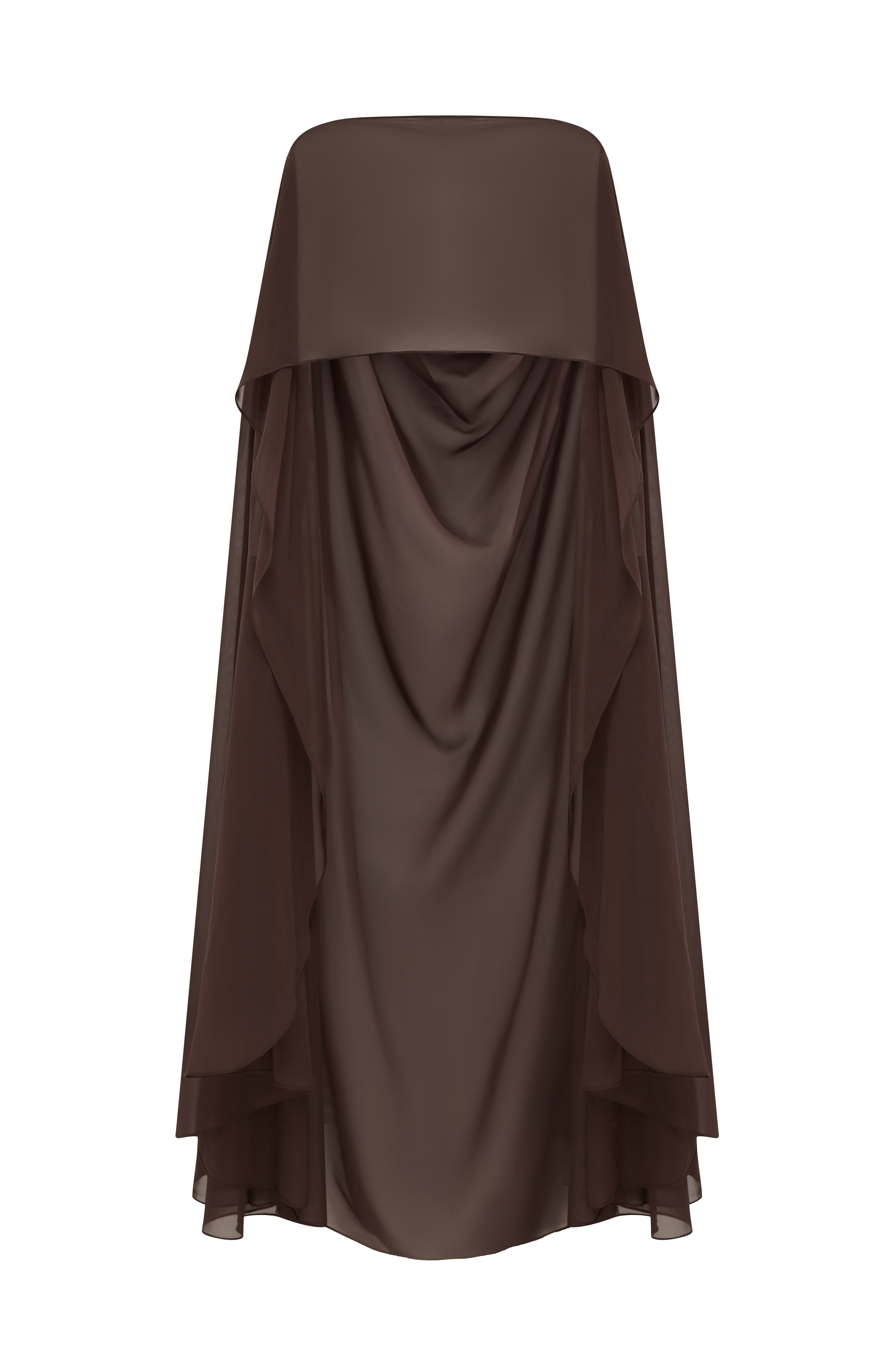 Romy Cape - Plum Brown — 7