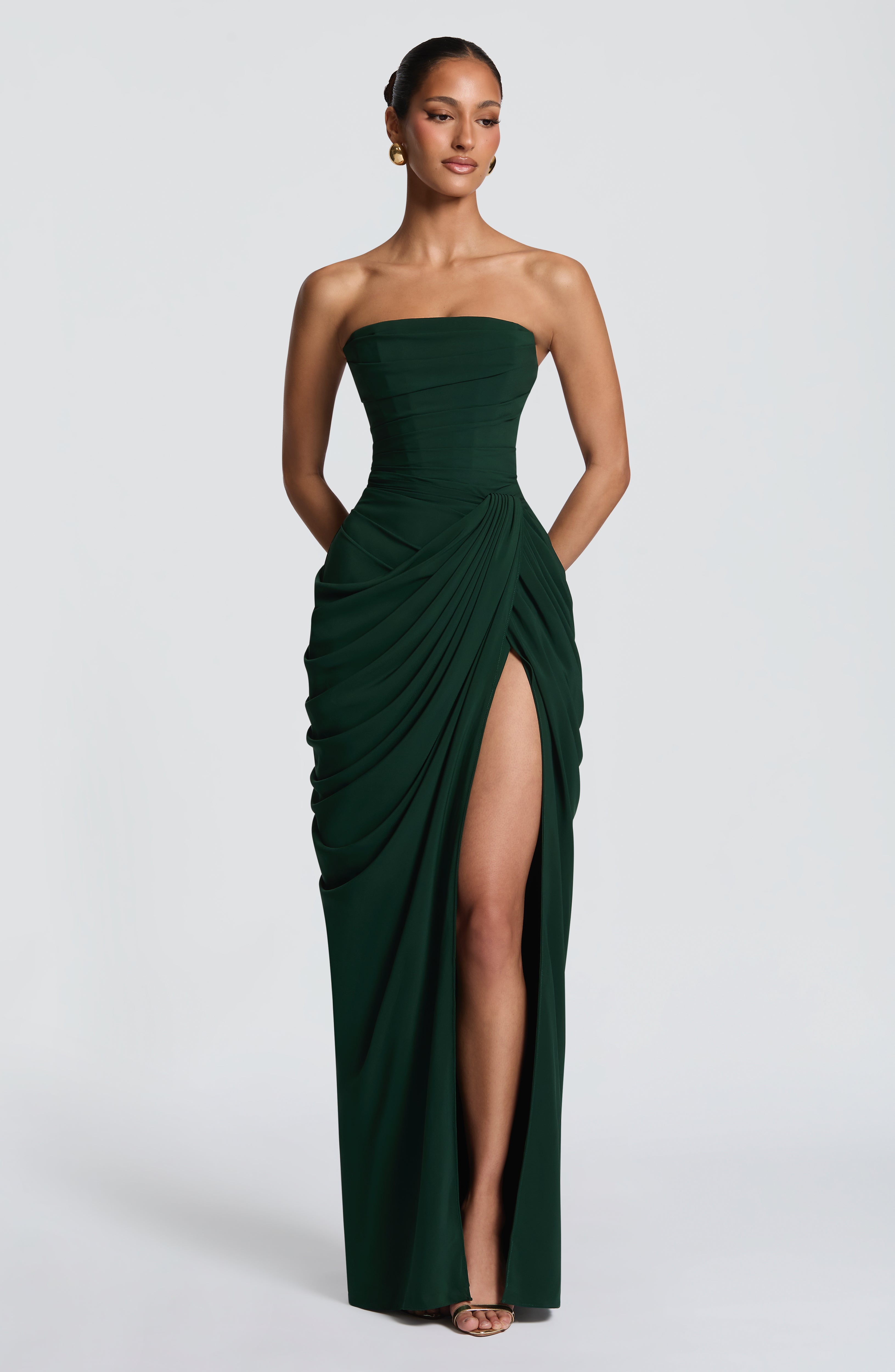 Cyra Maxi Dress - Emerald – Ansicht 1