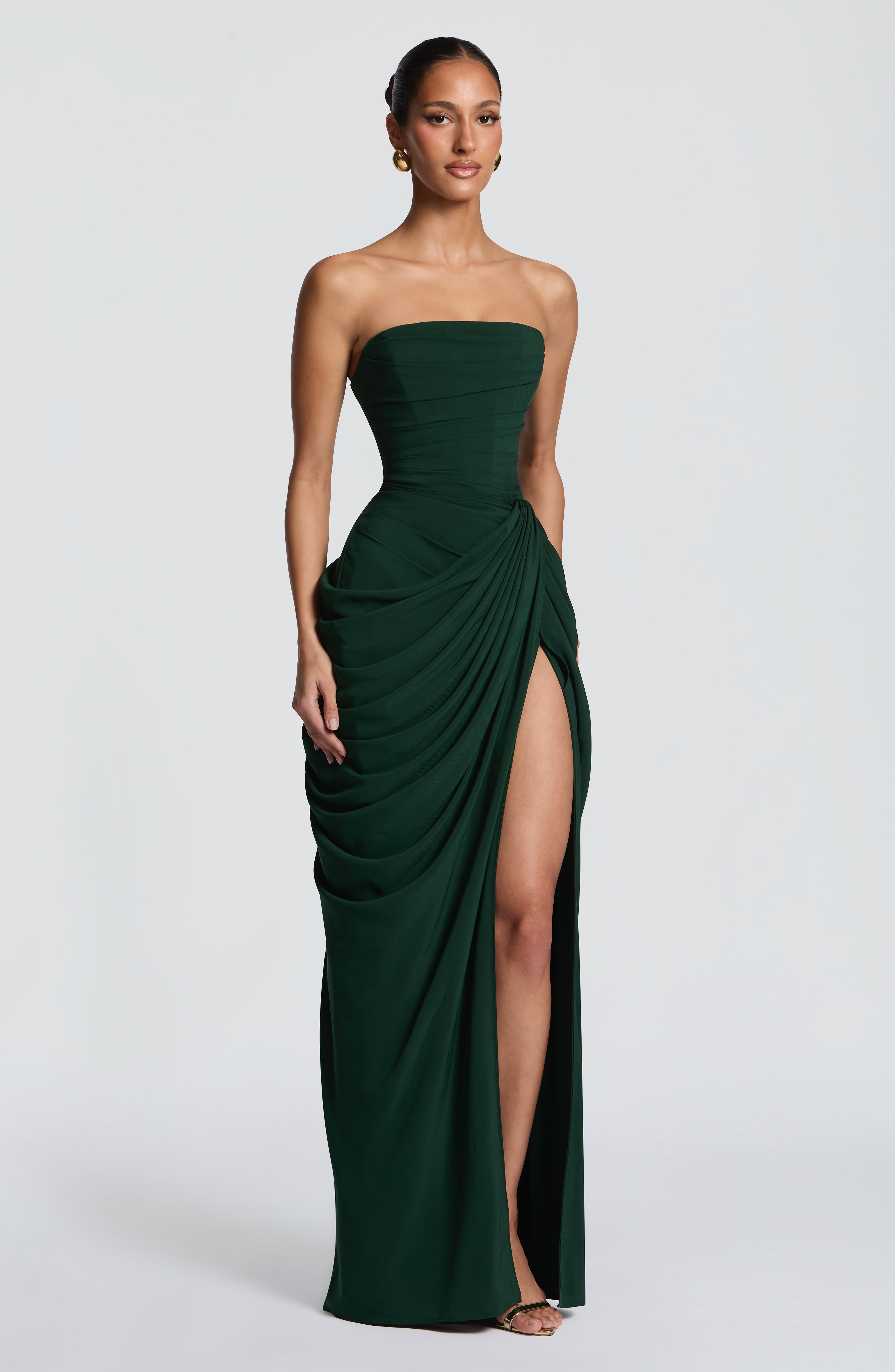 Cyra Maxi Dress - Emerald – Ansicht 4