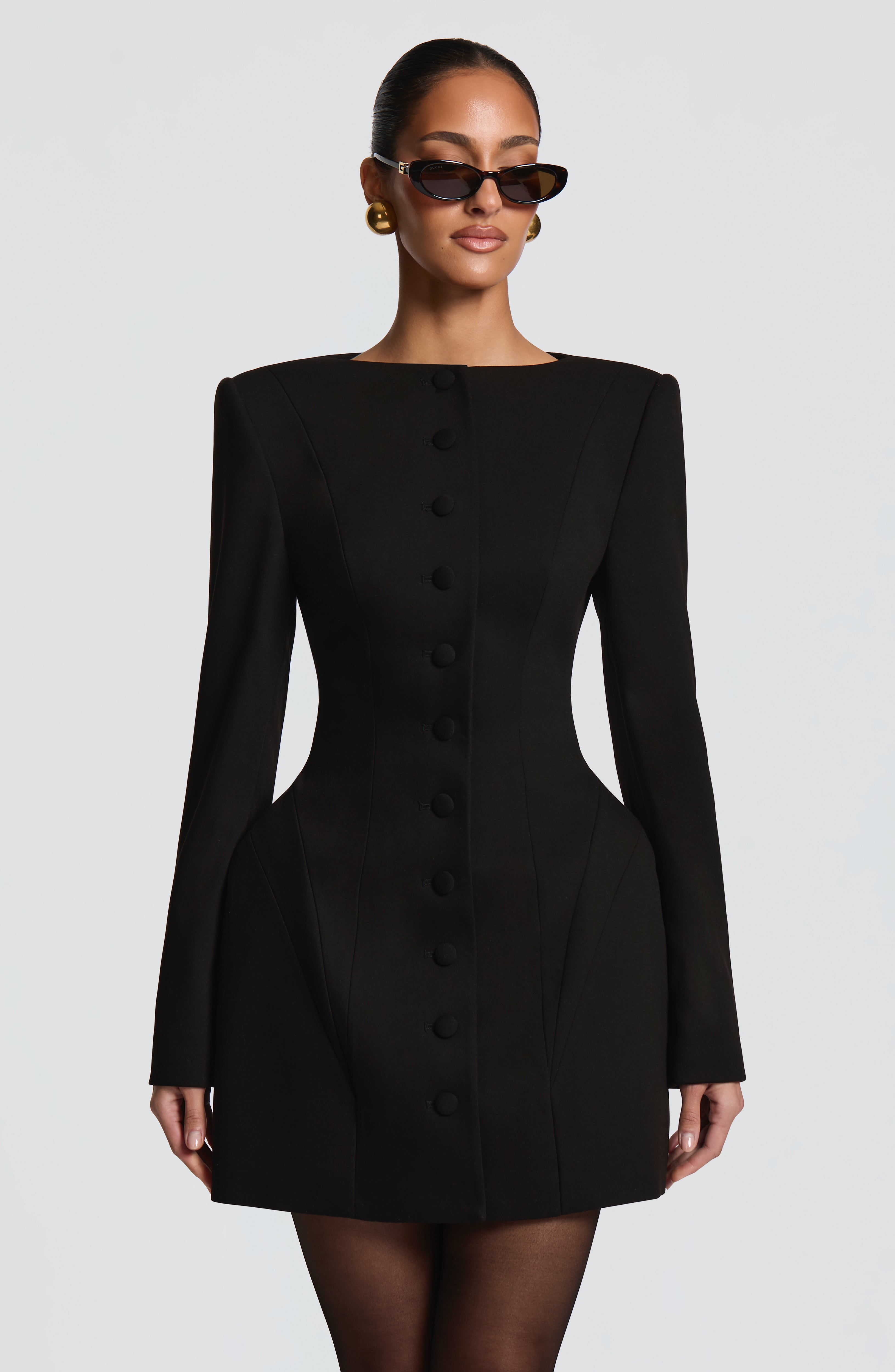 Azzurra Mini Dress - Black – Ansicht 1