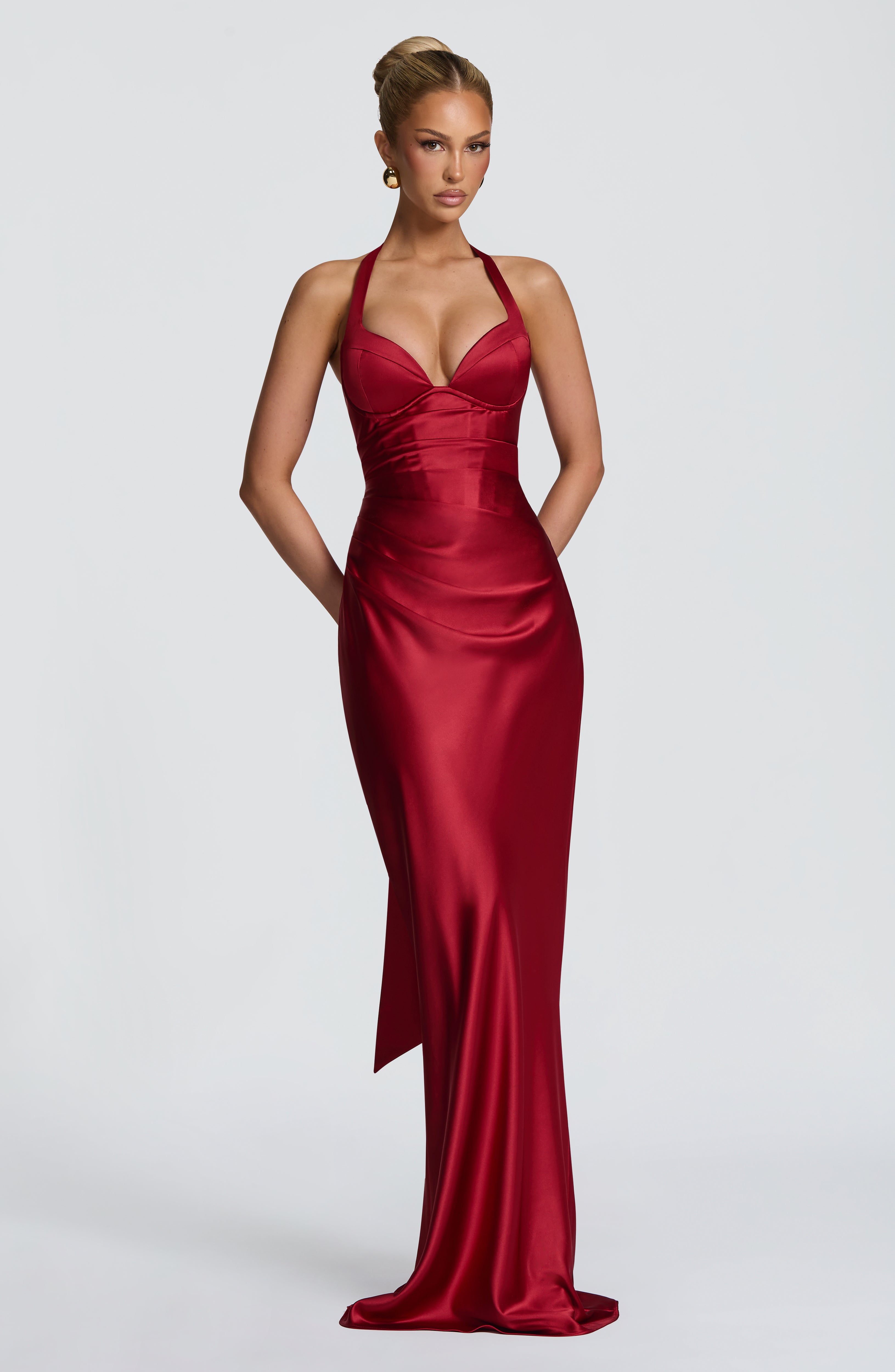 Ophelia Maxi Dress - Deep Red – Ansicht 6