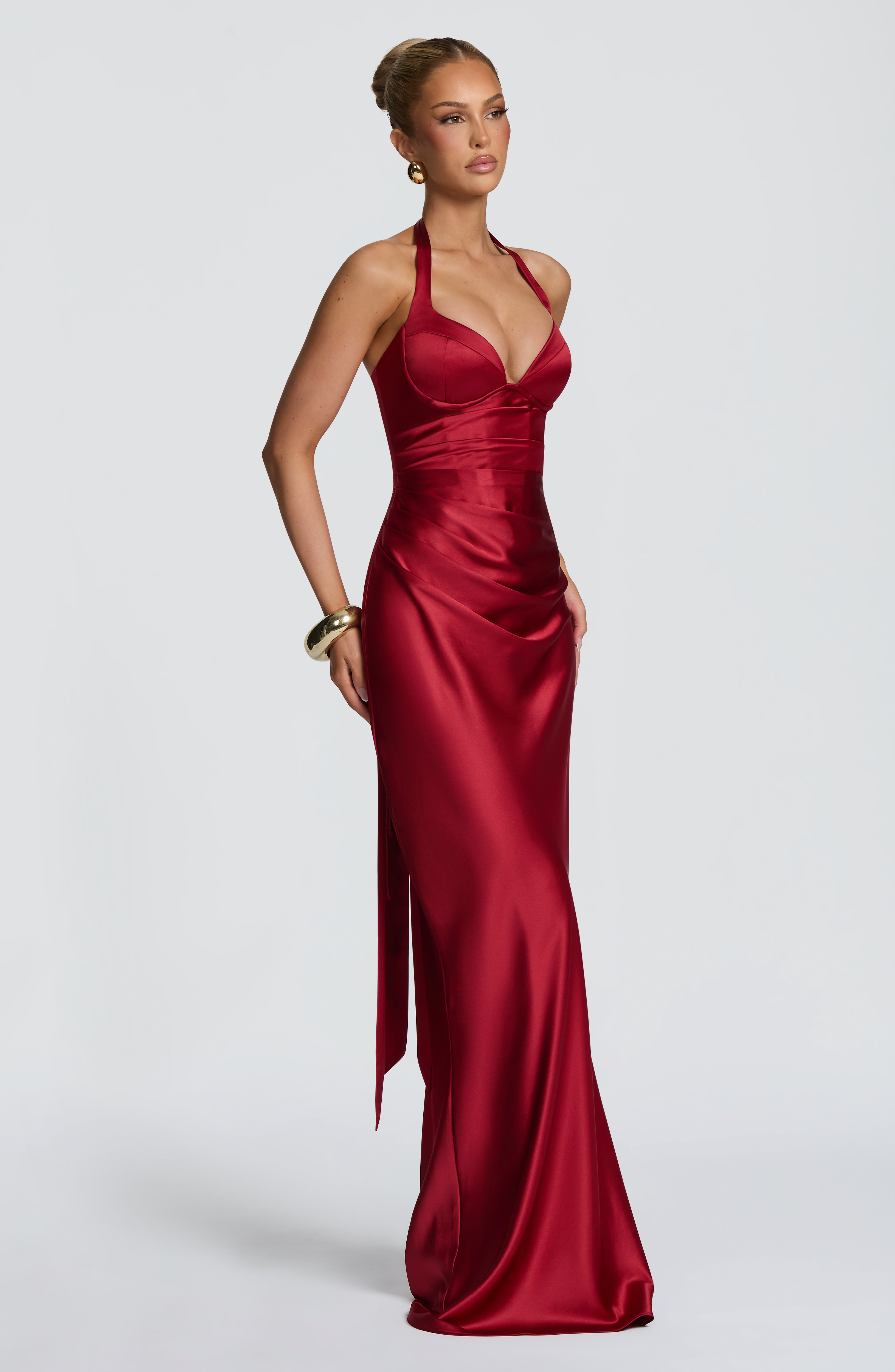 Ophelia Maxi Dress - Deep Red – Ansicht 4