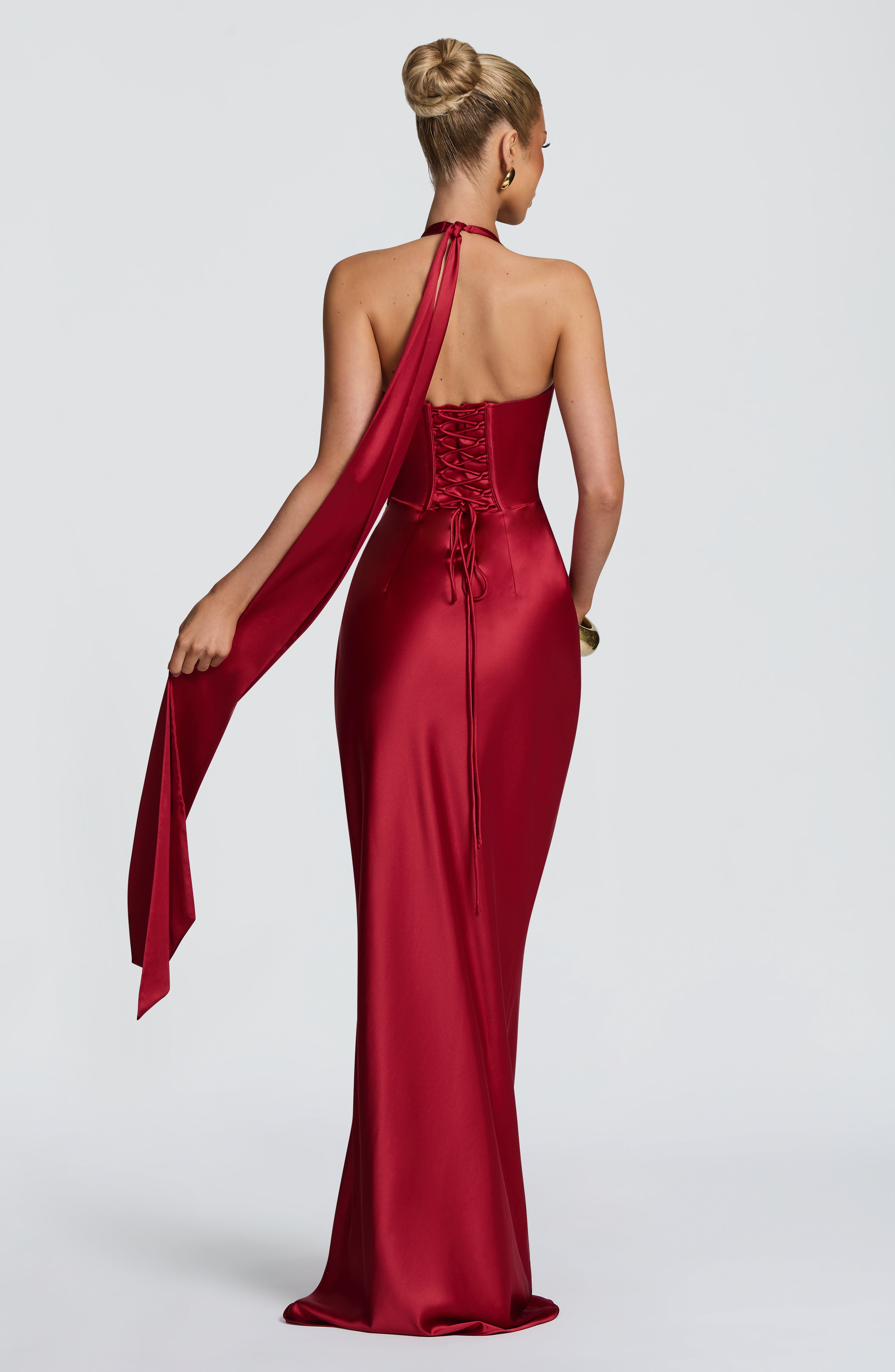 Ophelia Maxi Dress - Deep Red – Ansicht 2