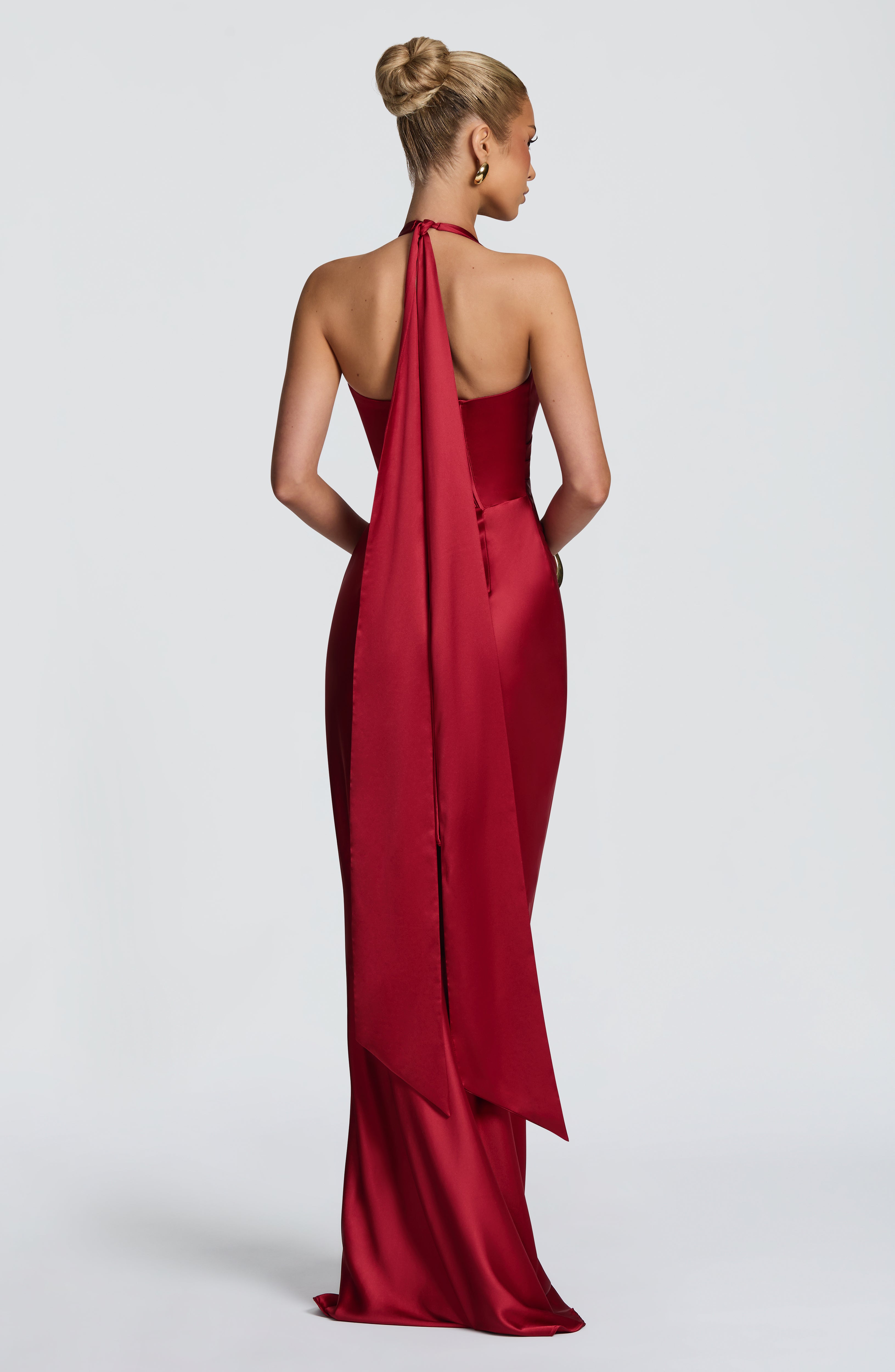 Ophelia Maxi Dress - Deep Red – Ansicht 3