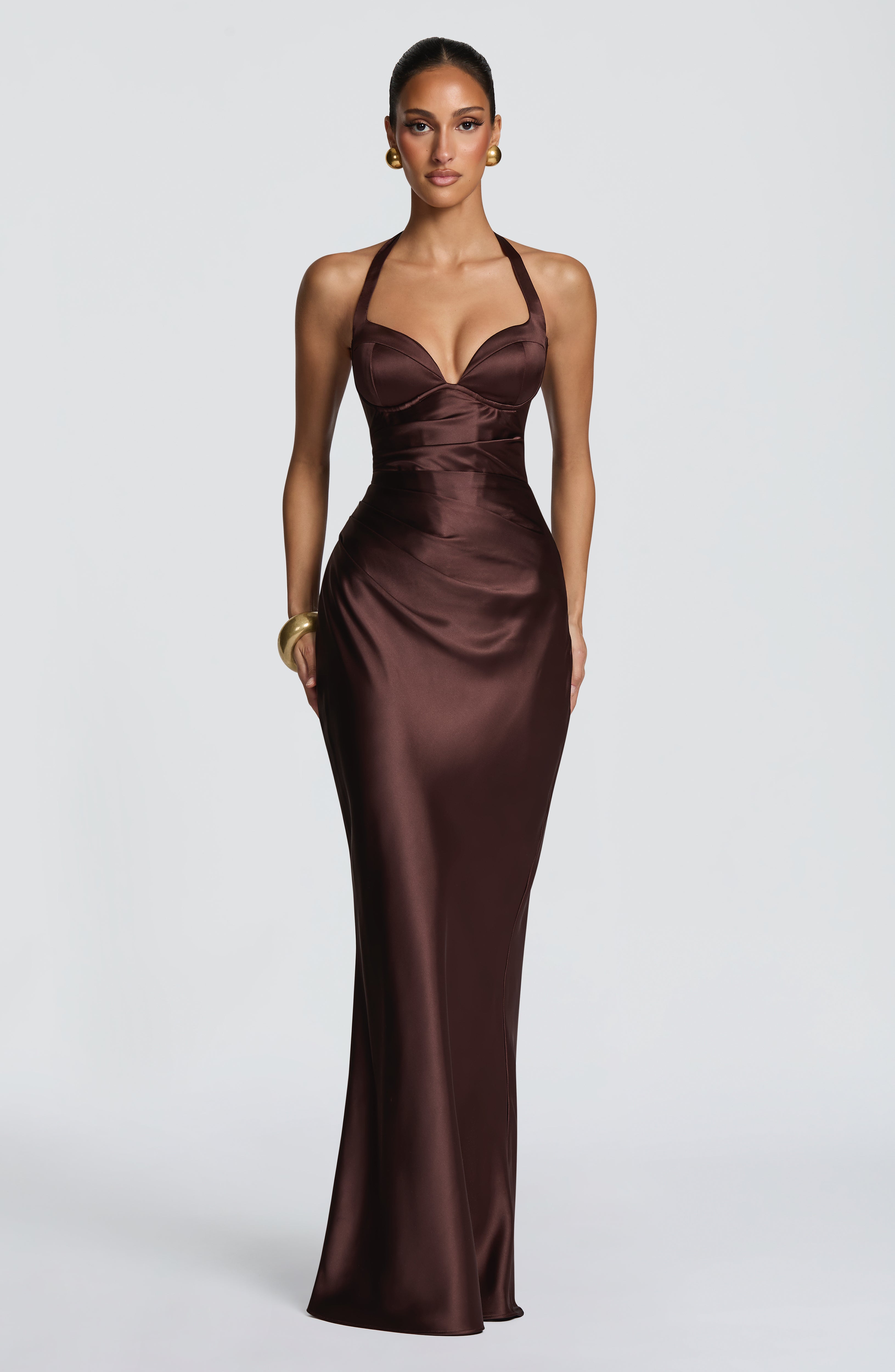 Ophelia Maxi Dress - Plum Brown – Ansicht 6