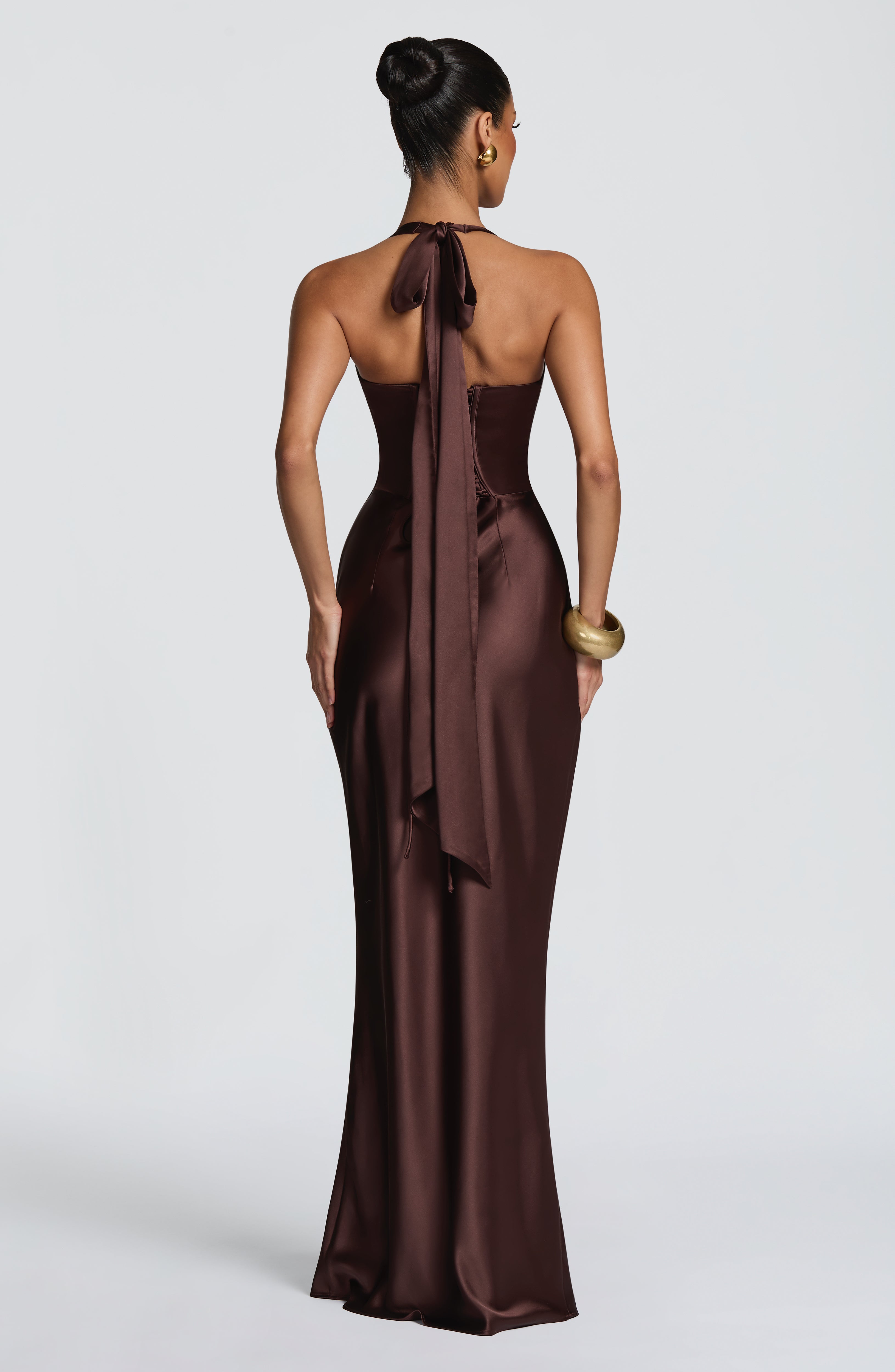 Ophelia Maxi Dress - Plum Brown – Ansicht 4