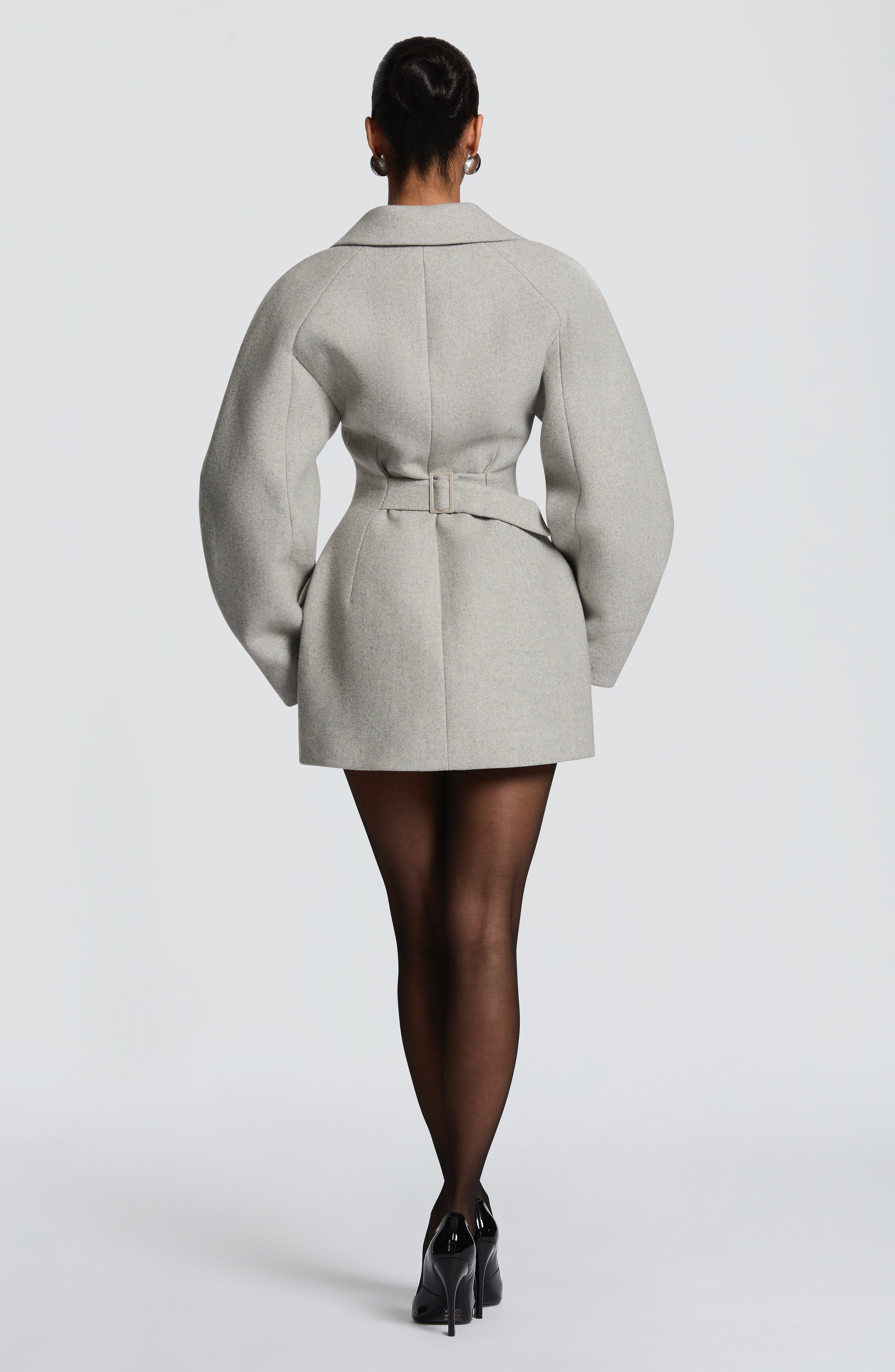 Dylan Blazer Dress - Light Grey – Ansicht 3