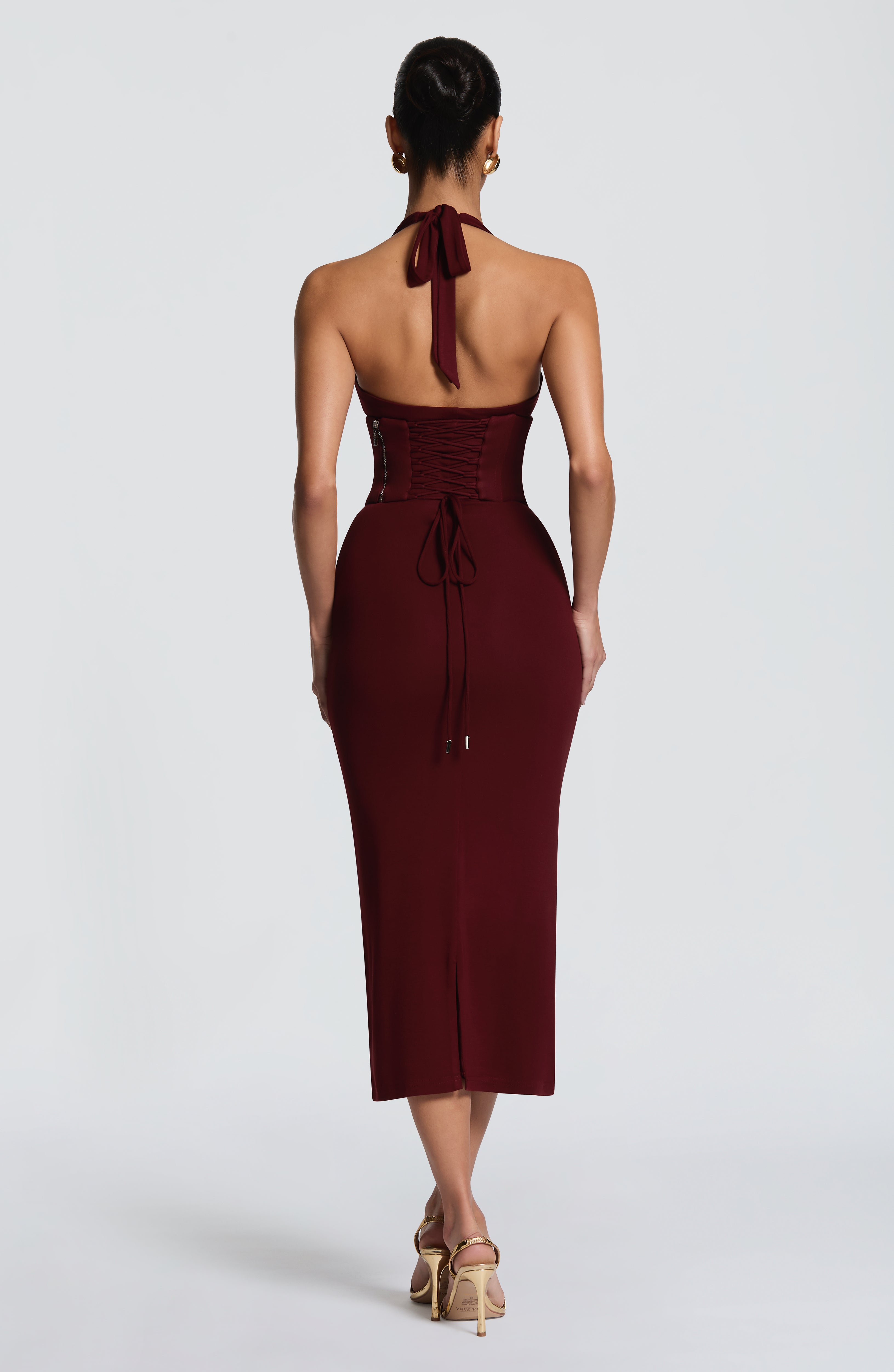 Roberta Midi Dress - Cherry Lacquer – Ansicht 2