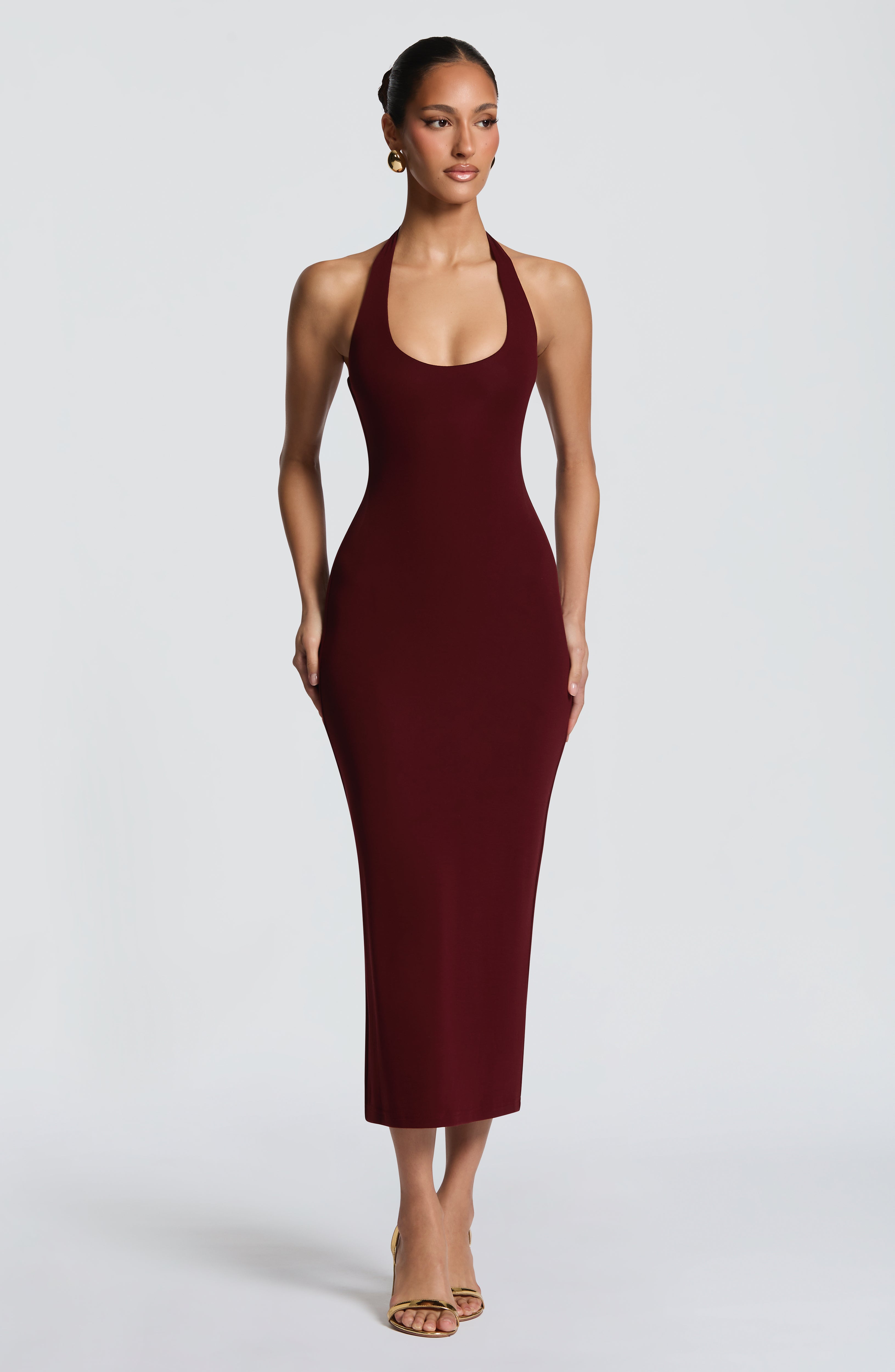 Roberta Midi Dress - Cherry Lacquer – Ansicht 6