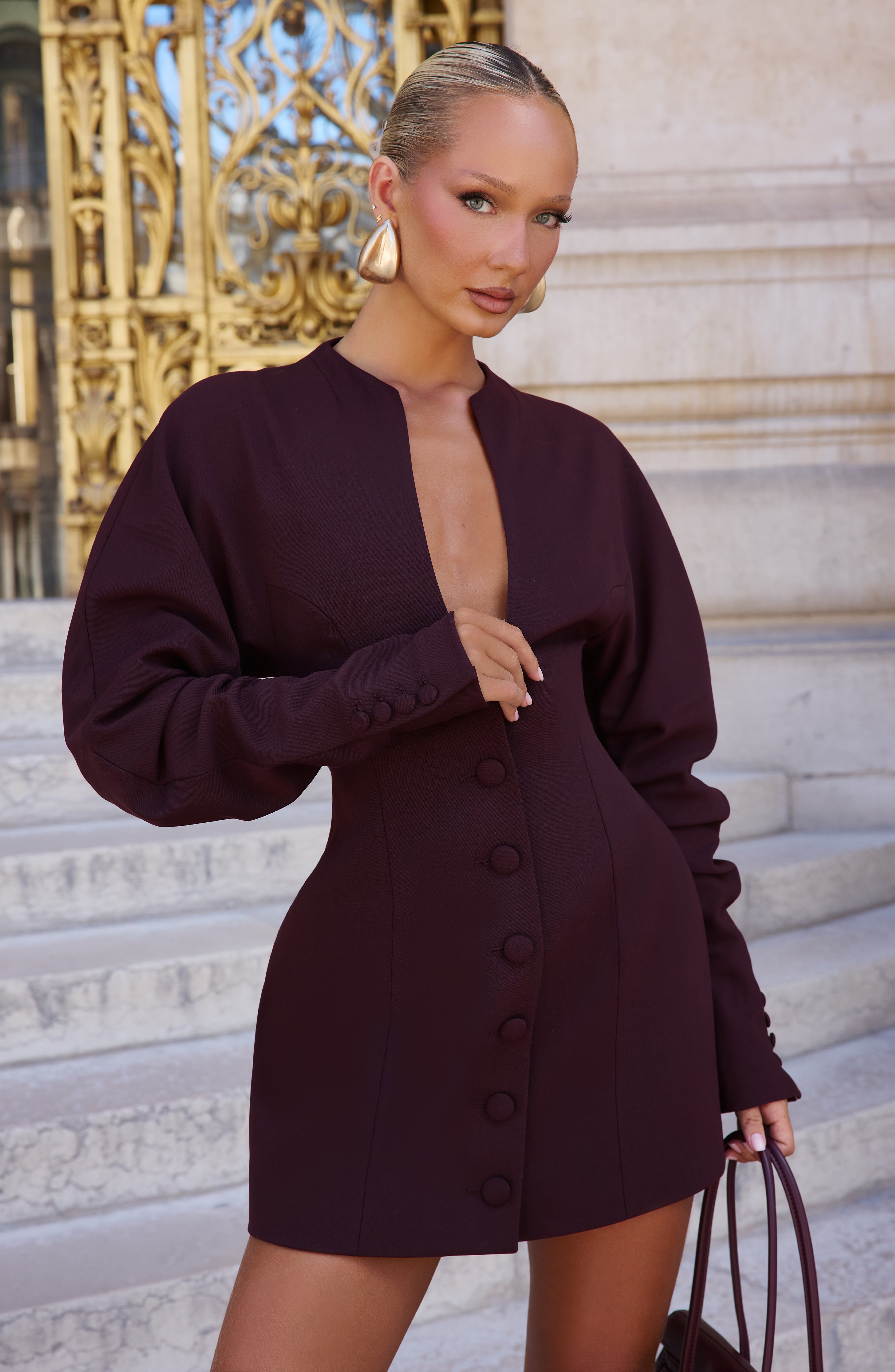 Cody Mini Dress - Plum – Ansicht 1