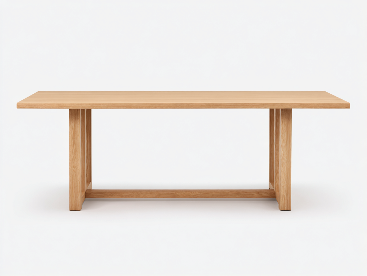 Couchtisch-Eichenholz-165×72×44 cm-Hellbraun-offenes Rahmengestell für Wohnzimmer-Lomihaven