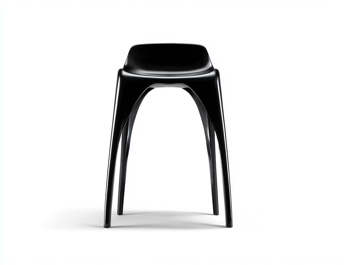 Barhocker-Kunststoff-45×48×92 cm-Schwarz-kompakte Form für Hausbar-Dosolrastudio