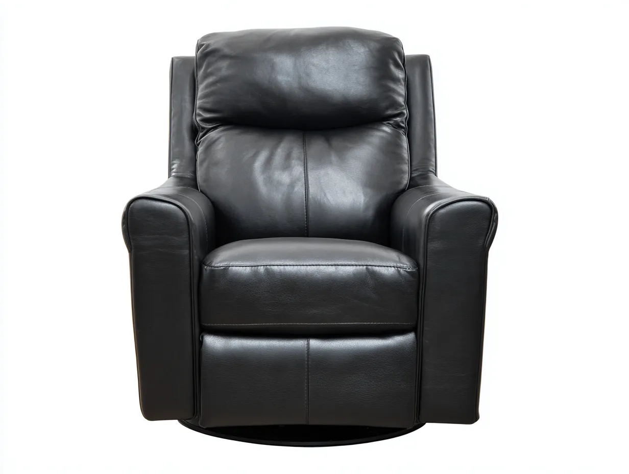 Relaxsessel 82x90x105 cm Schwarz Lederoptik Wohnzimmer Komfortabel mit Liegefunktion-Havexdahome