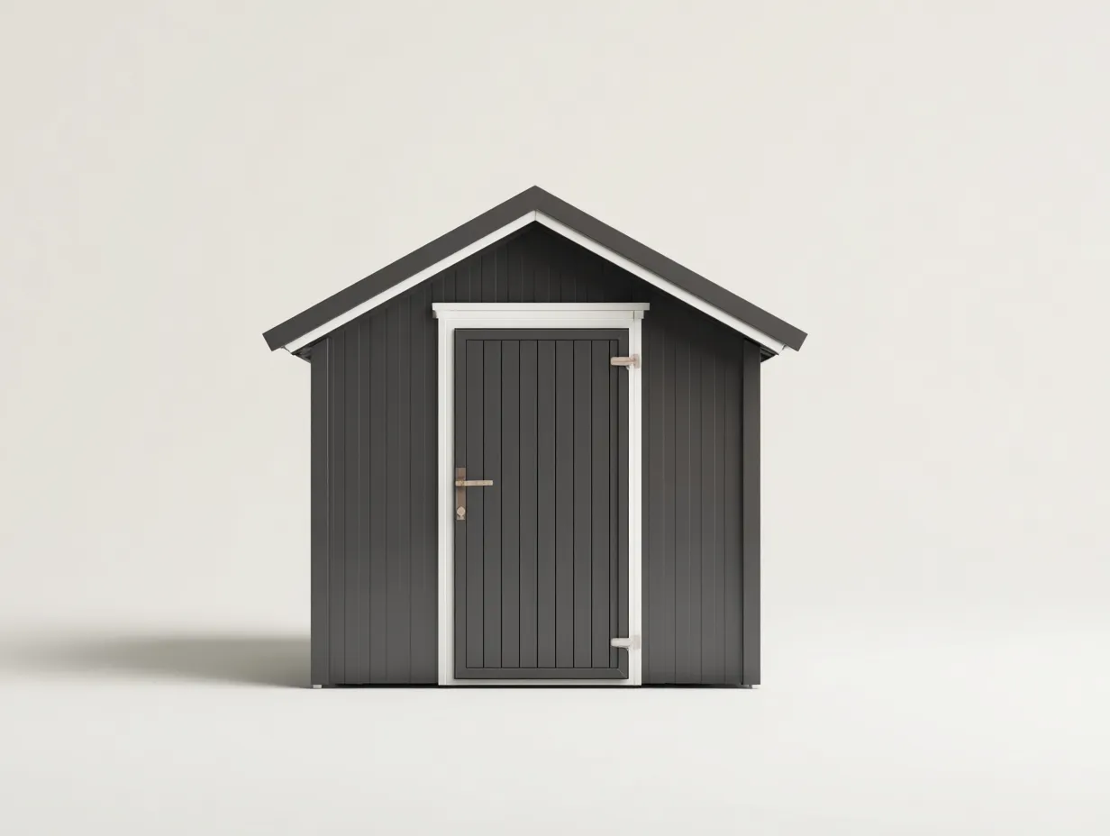 Gartenhäuschen Holz 260×220×230 cm - Grau - klassisches Gartenhaus für Stauraum-Havexdahome