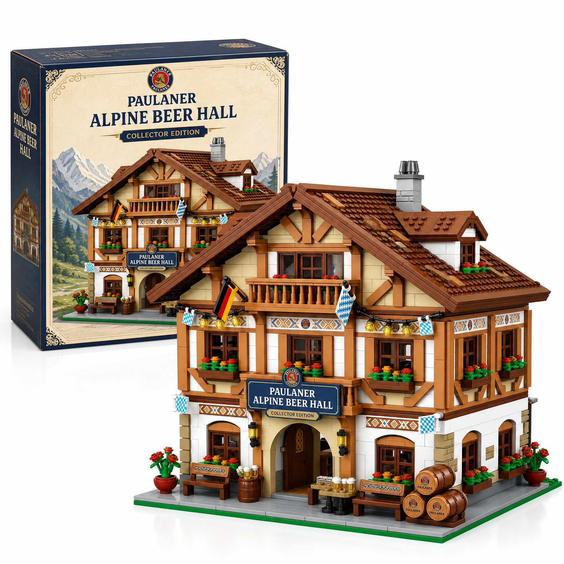 Alpine Bavarian Beer Hall Building Set
