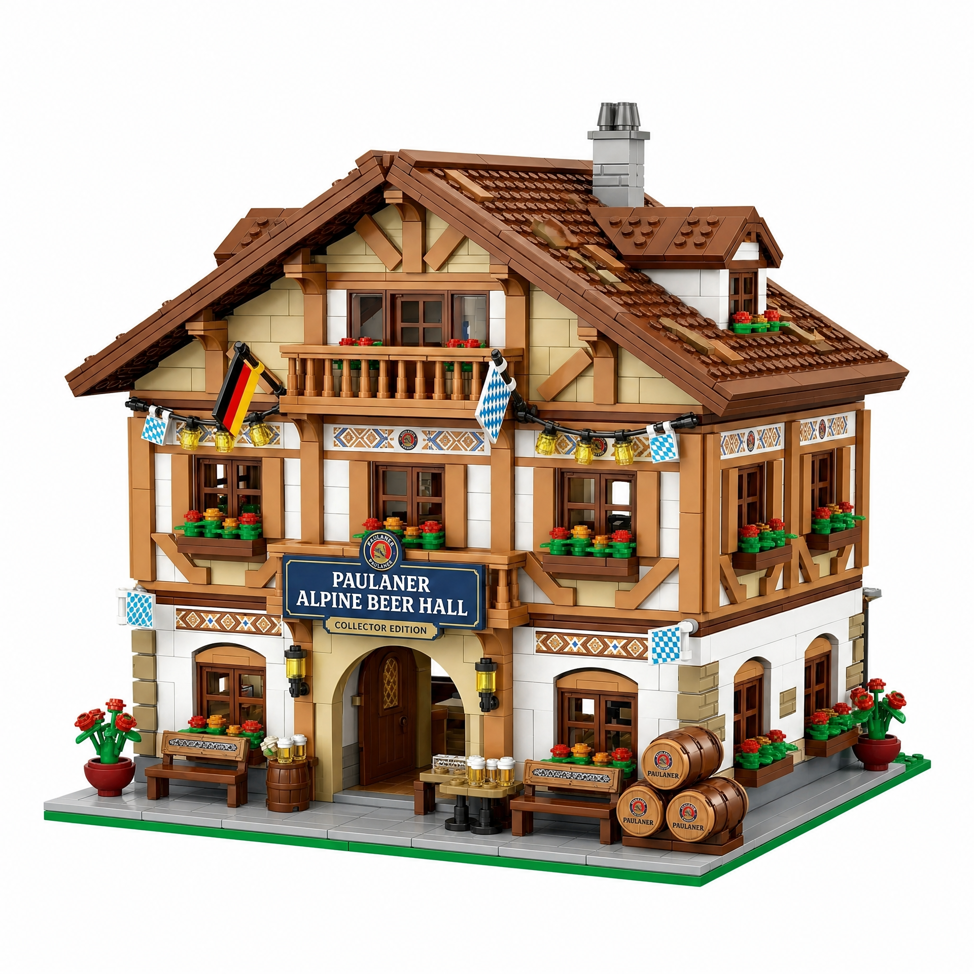Alpine Bavarian Beer Hall Building Set