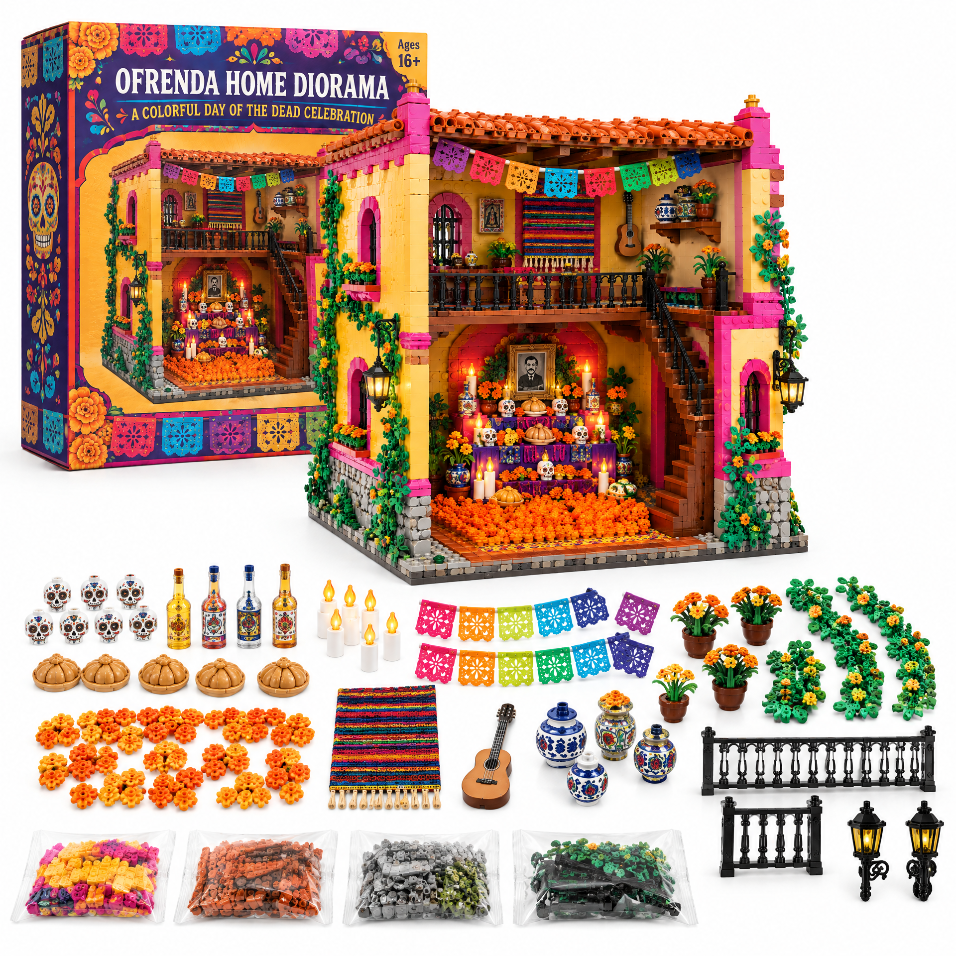 Ofrenda Home Diorama: Remembrance & Heritage Display