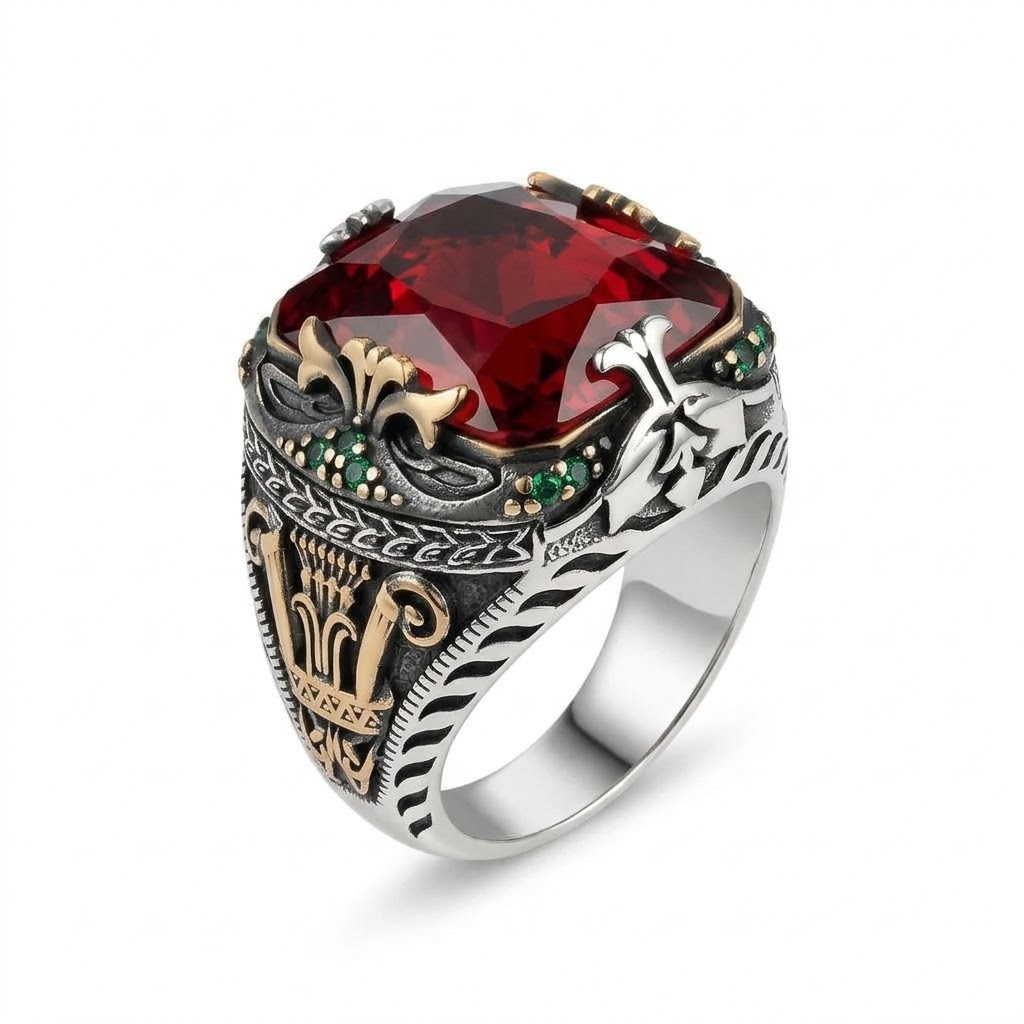 Bellaurelia Square Red Ring