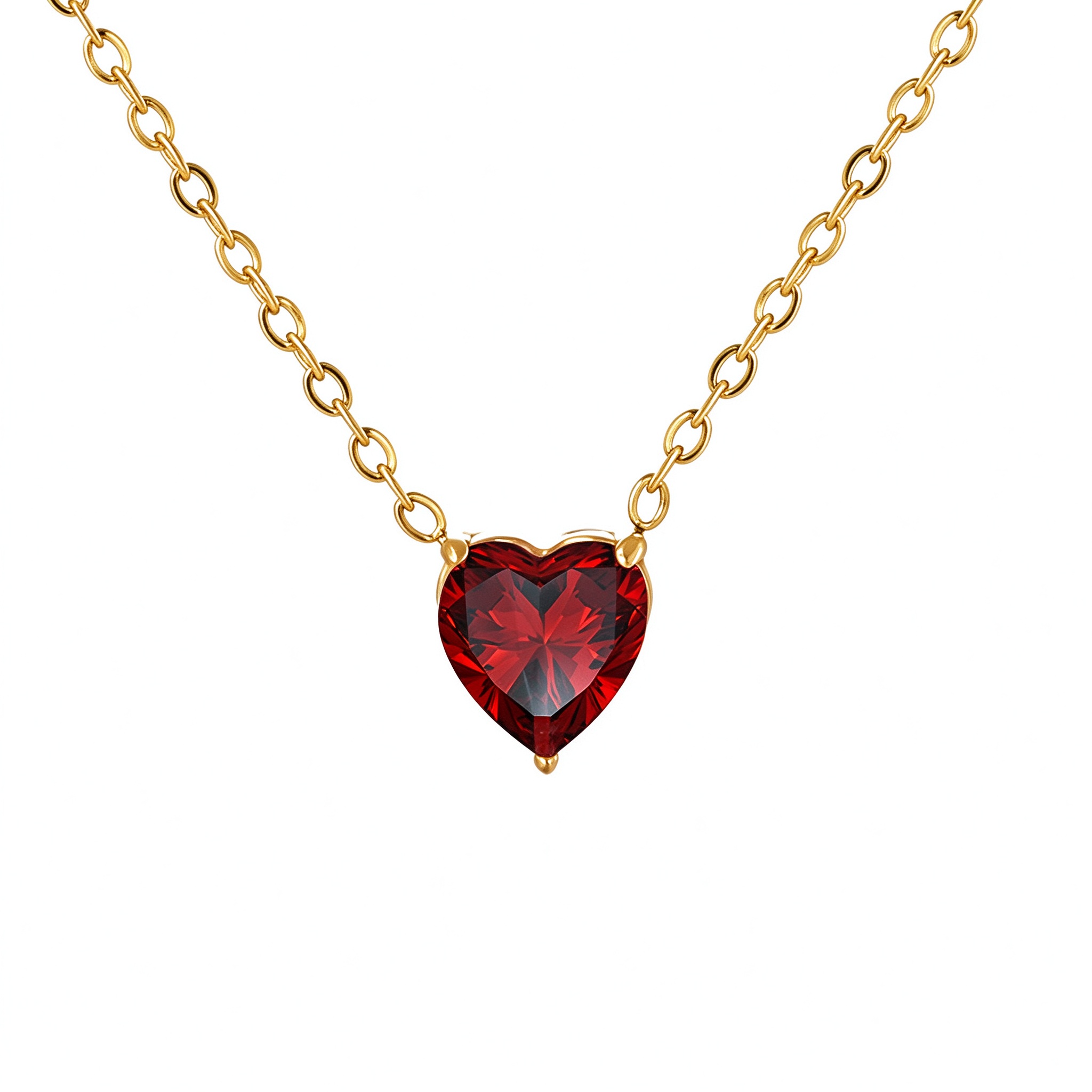 Bellaurelia Heart Birthstone Pendant Necklace