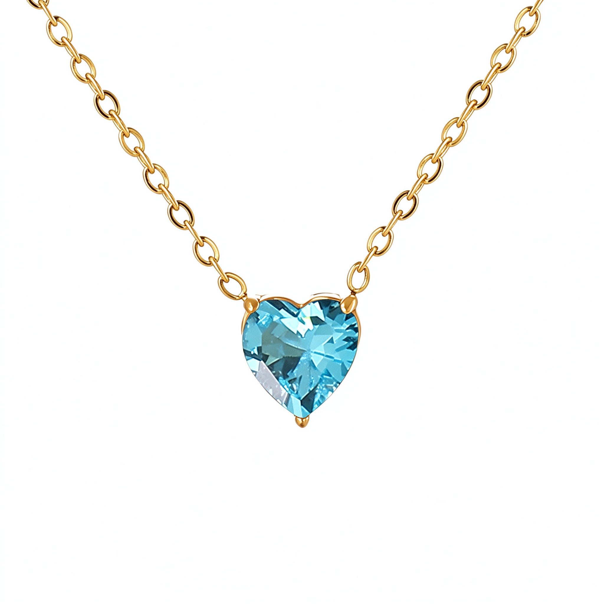 Bellaurelia Heart Birthstone Pendant Necklace
