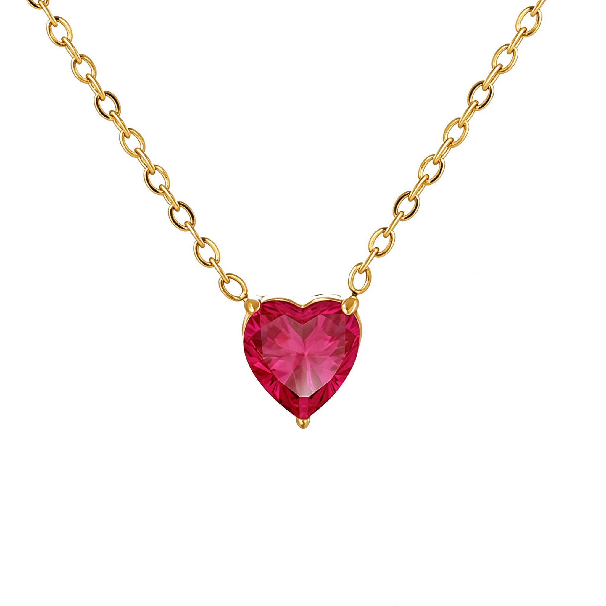 Bellaurelia Heart Birthstone Pendant Necklace