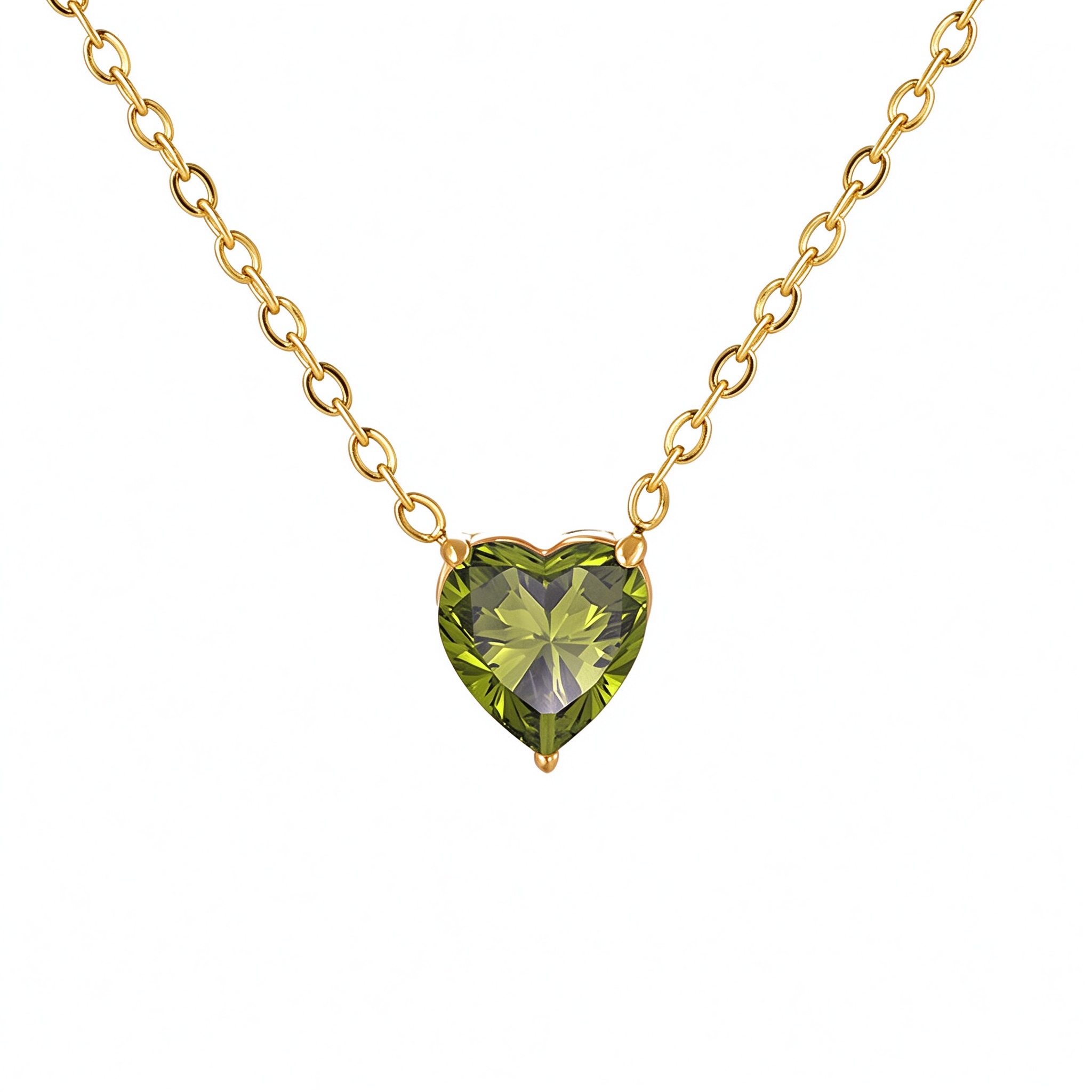 Bellaurelia Heart Birthstone Pendant Necklace
