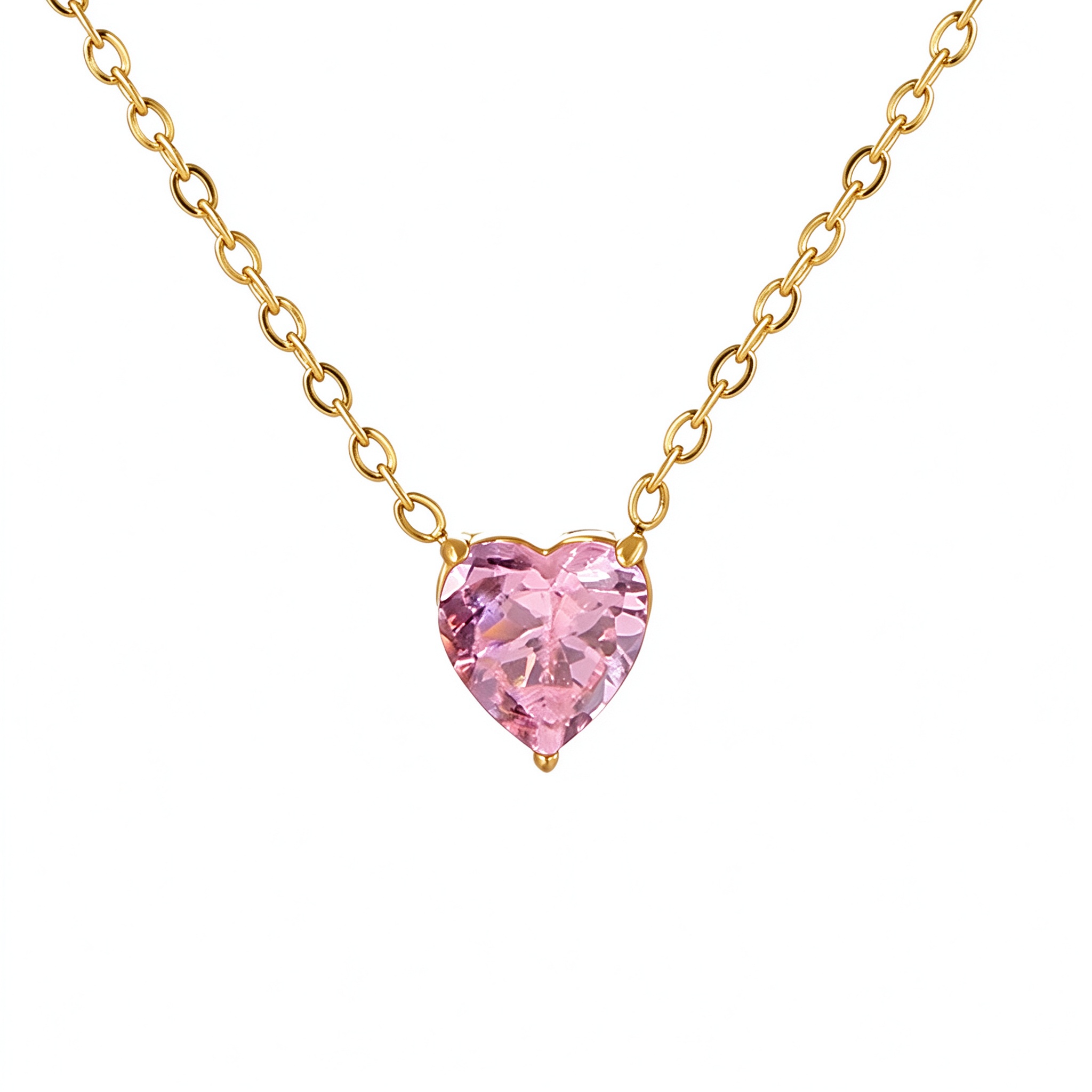Bellaurelia Heart Birthstone Pendant Necklace