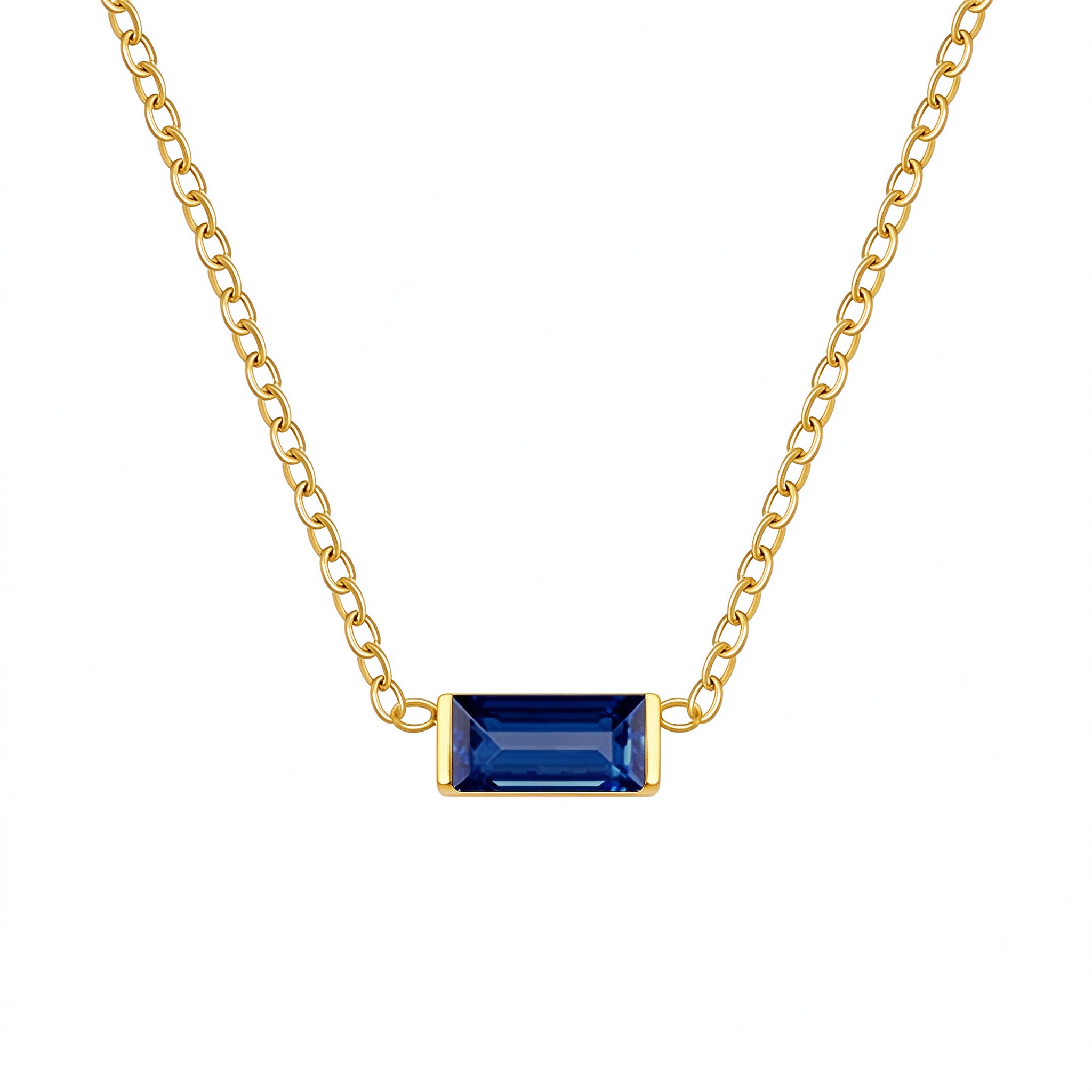 Bellaurelia Birthstone Gold Necklace – 12 Month Birthstone