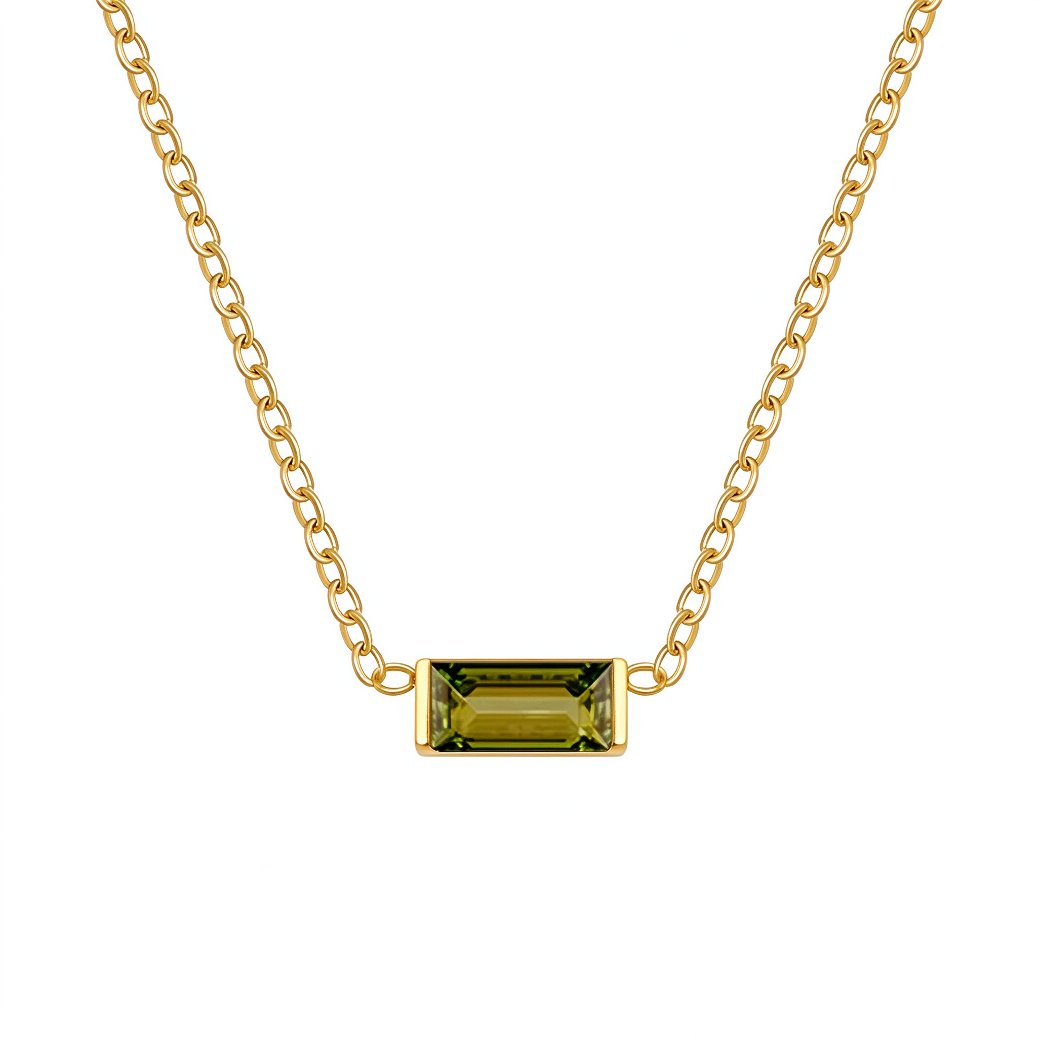Bellaurelia Birthstone Gold Necklace – 12 Month Birthstone