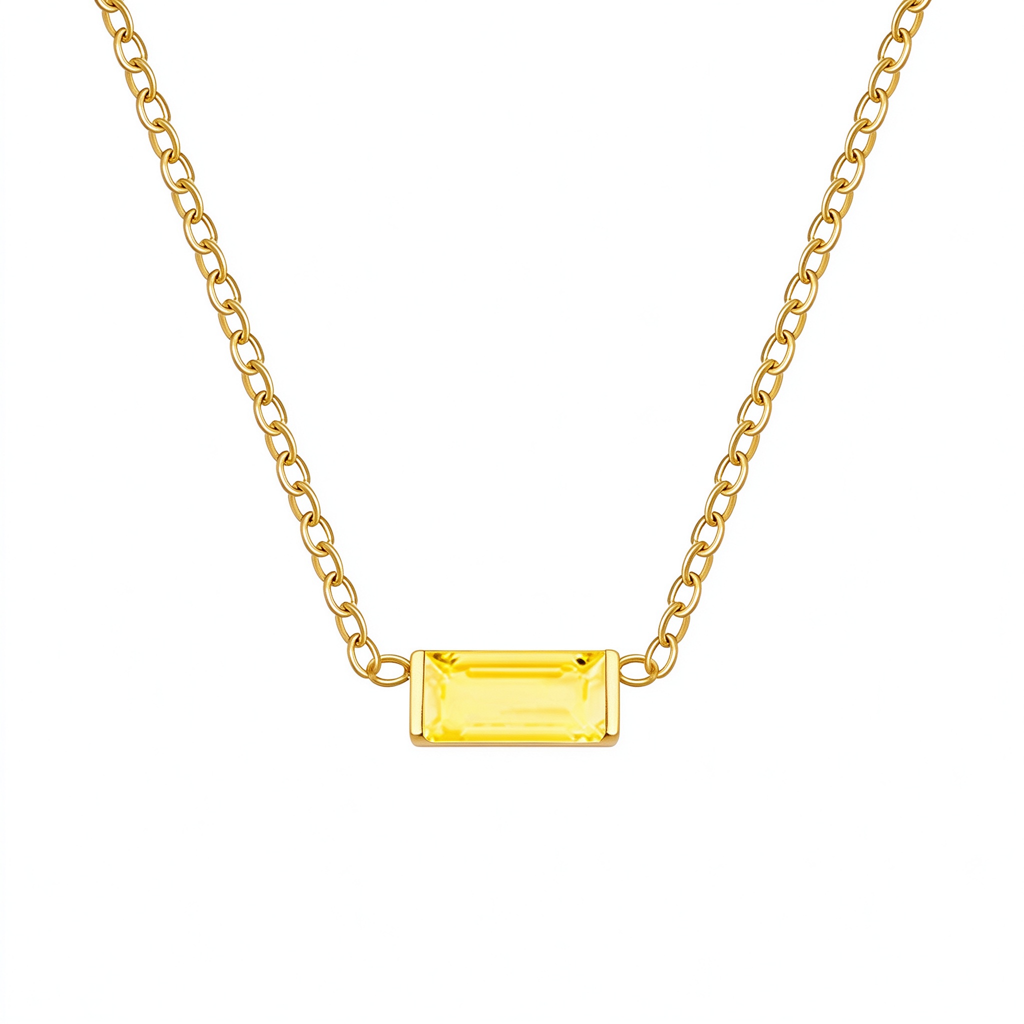 Bellaurelia Birthstone Gold Necklace – 12 Month Birthstone