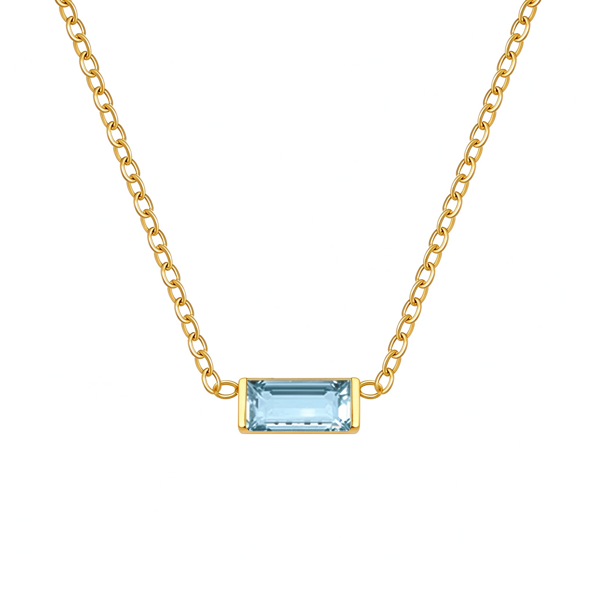Bellaurelia Birthstone Gold Necklace – 12 Month Birthstone