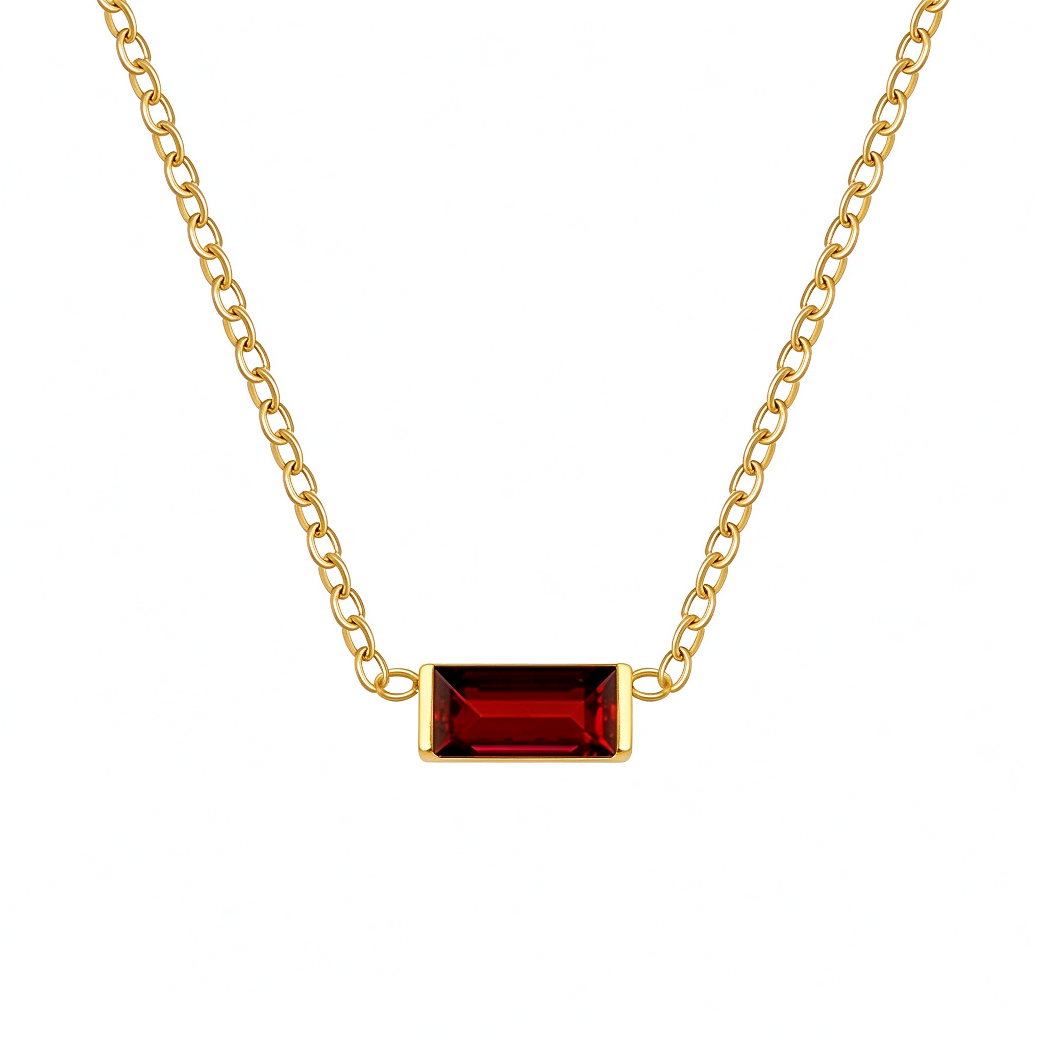 Bellaurelia Birthstone Gold Necklace – 12 Month Birthstone