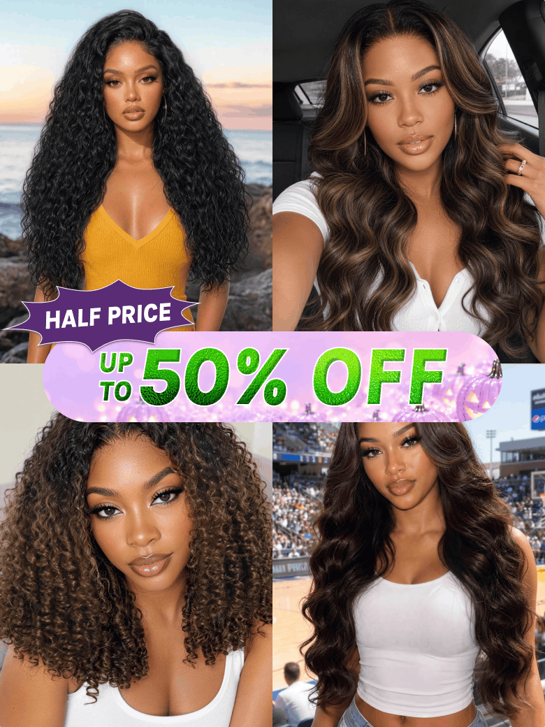 Richmond GB Hair 13x4/7x5 No Slip Glueless Different Styles 100% Human Hair Glueless Wig - Front View