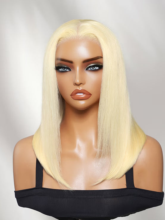 Richmond GB Hair 613 Blonde 13x4 Pre-Everything Lace Front Human Hair Wigs Straight Bob Human Hair Wigs - Multi-Angle View 2