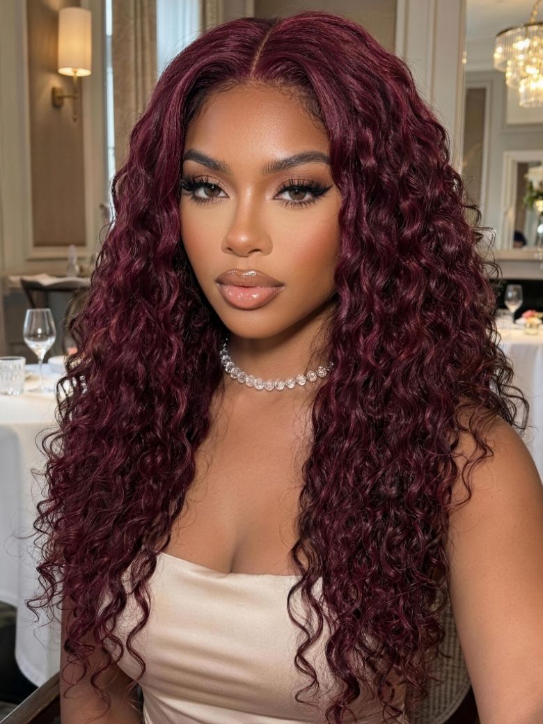 Richmond GB Hair Fall Color Budget-Friendly Wigs VIP Inclued 13x4 Lace Front, 7x5 No Slip Cap, 180% Density - Multi-Angle View 3
