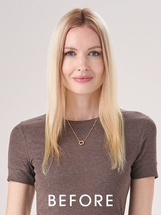 Richmond GB Hair Barely There Straight 16" | Synthetic Hair Topper (Hand Tied) - Multi-Angle View 2