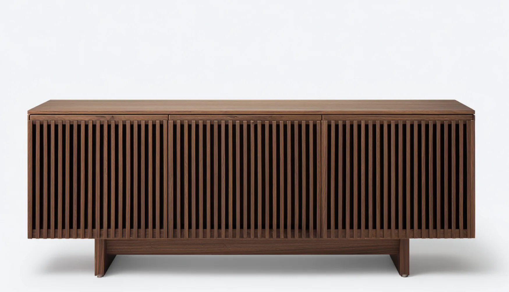TV-Schrank 200x42x65 cm Walnuss Braun Holzoptik Modern für Wohnzimmer-Lovorahadecor