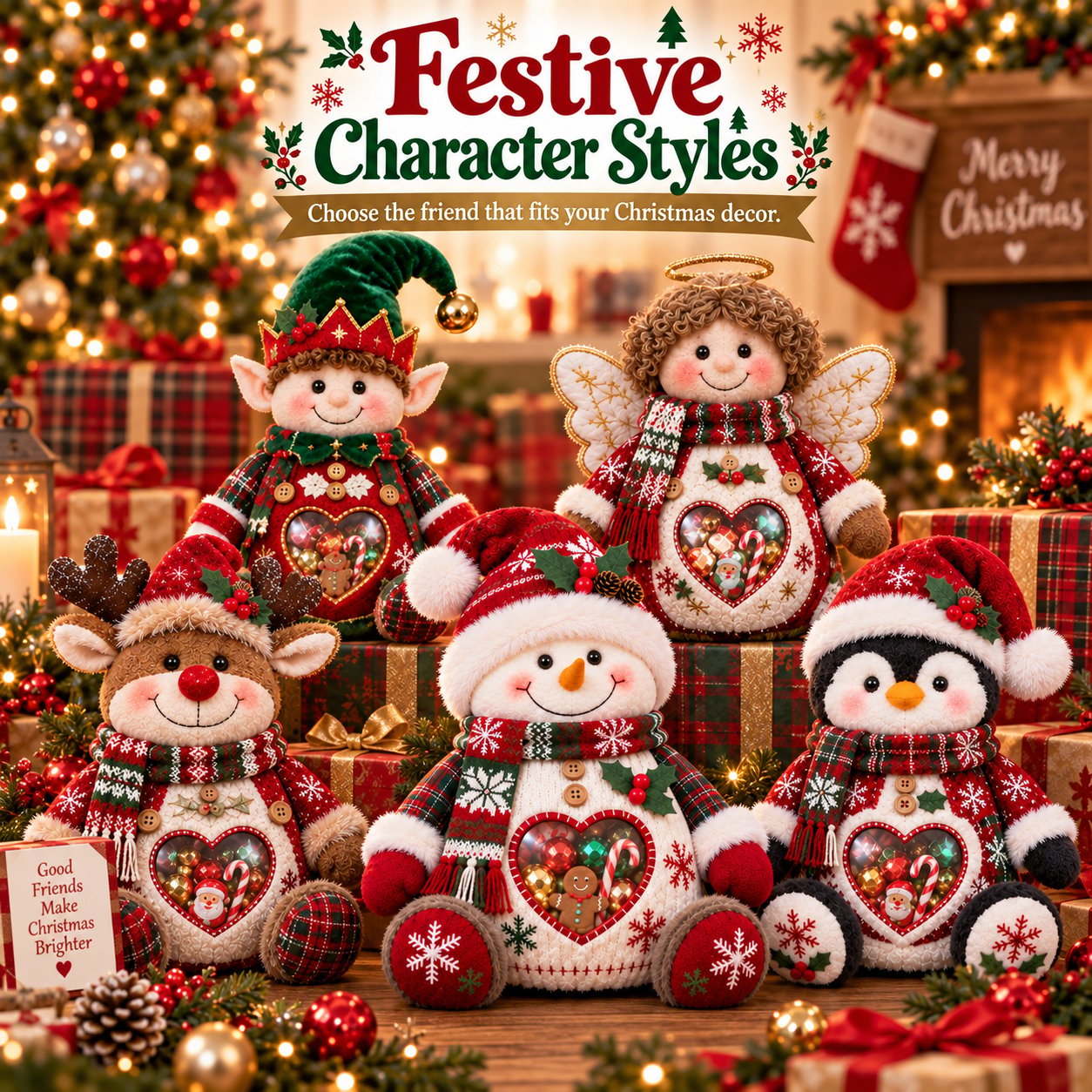 Christmas refillable treat holder gift idea